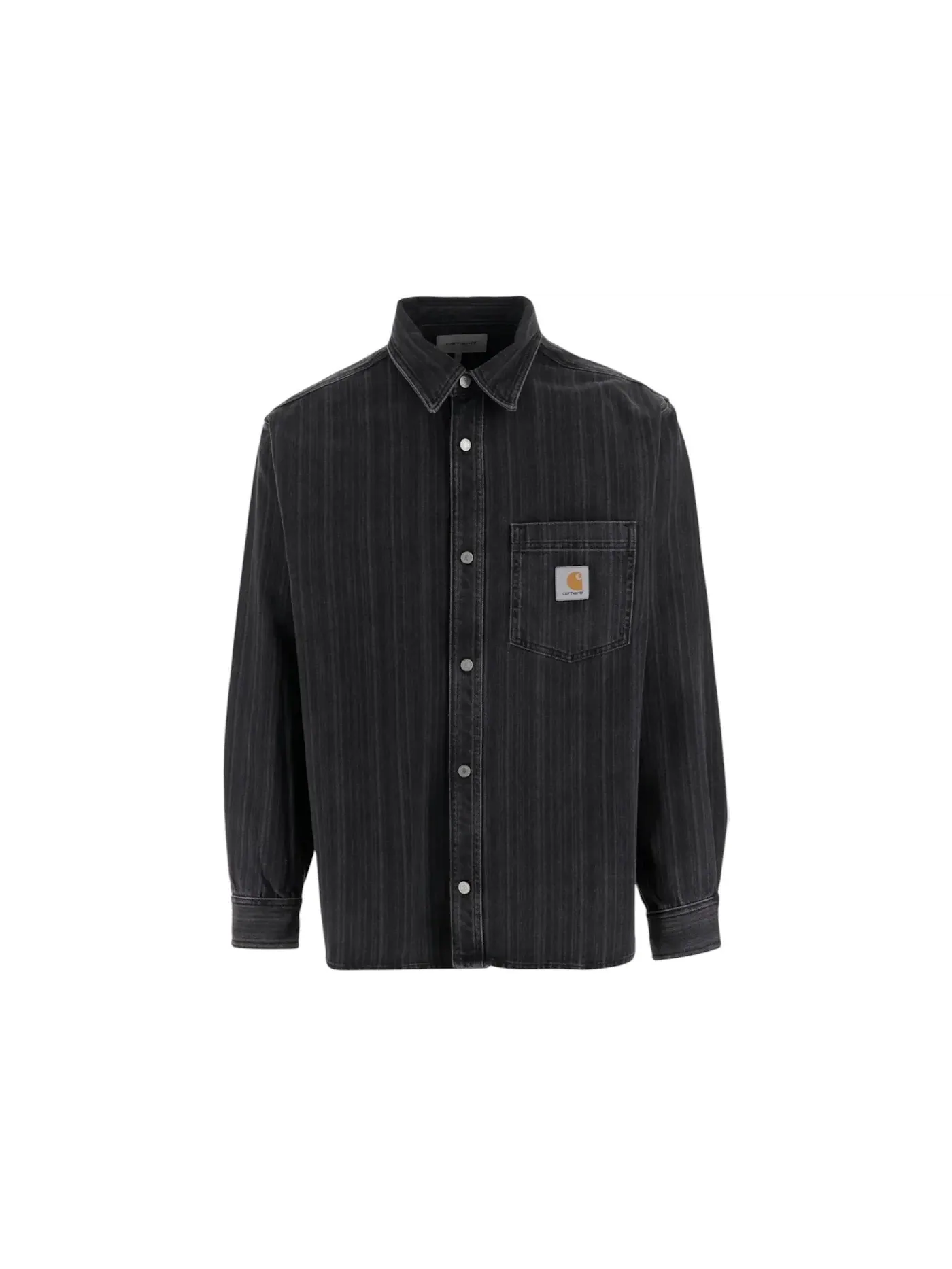 Унисекс рубашка с принтом Rylan Stripe/Black Carhartt — изображение 1 из 1, черный