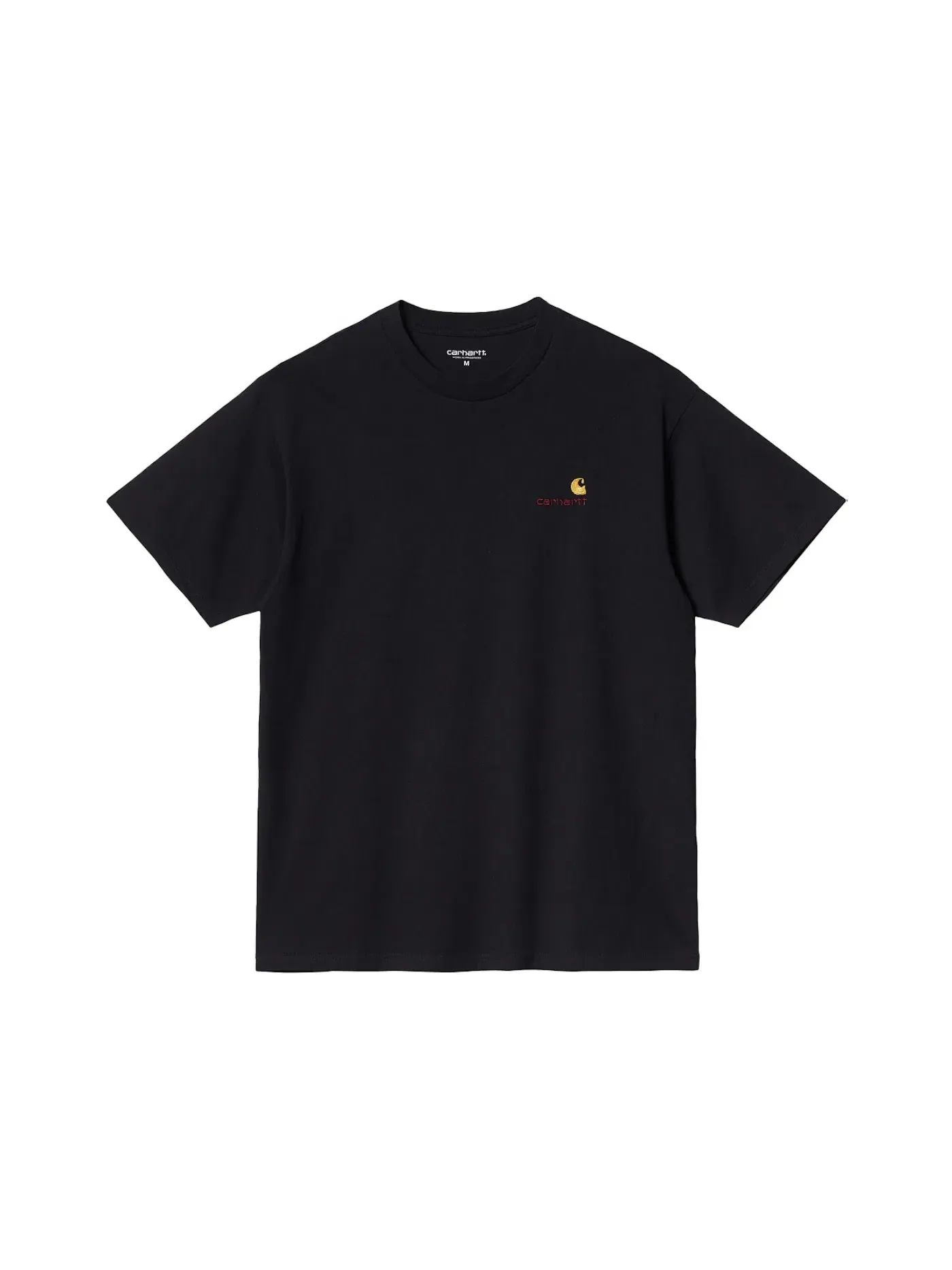 Мужская футболка с принтом American Script Carhartt — изображение 1 из 2, черный