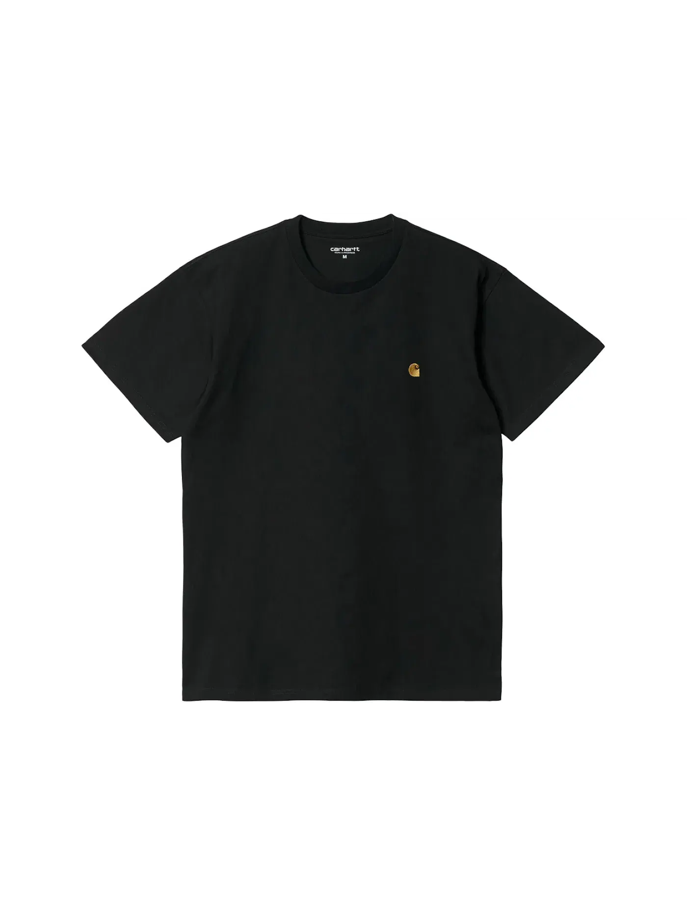 Мужская футболка с коротким рукавом Carhartt WIP S/S Chase T-Shirt Carhartt — изображение 1 из 2, черный/золотистый