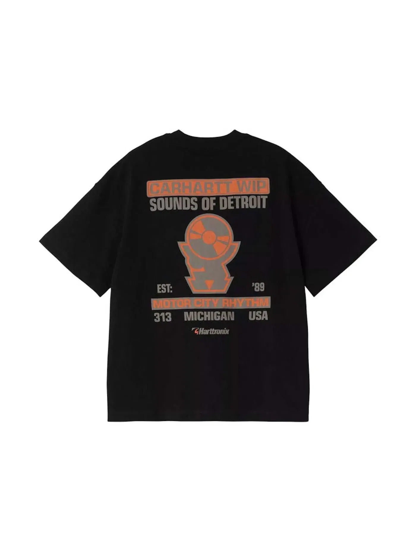 Детская футболка с принтом Harttronix Carhartt — изображение 2 из 2, черный