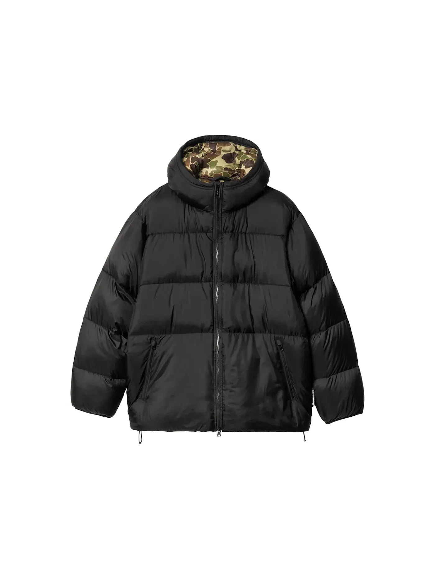 Мужская куртка с камуфляжным принтом Carhartt — изображение 1 из 2, зеленый/черный