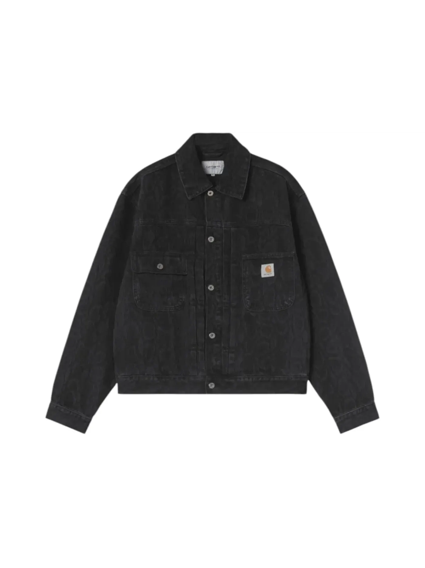 Мужская джинсовая куртка с принтом Belmar Carhartt WIP — изображение 1 из 2, черный