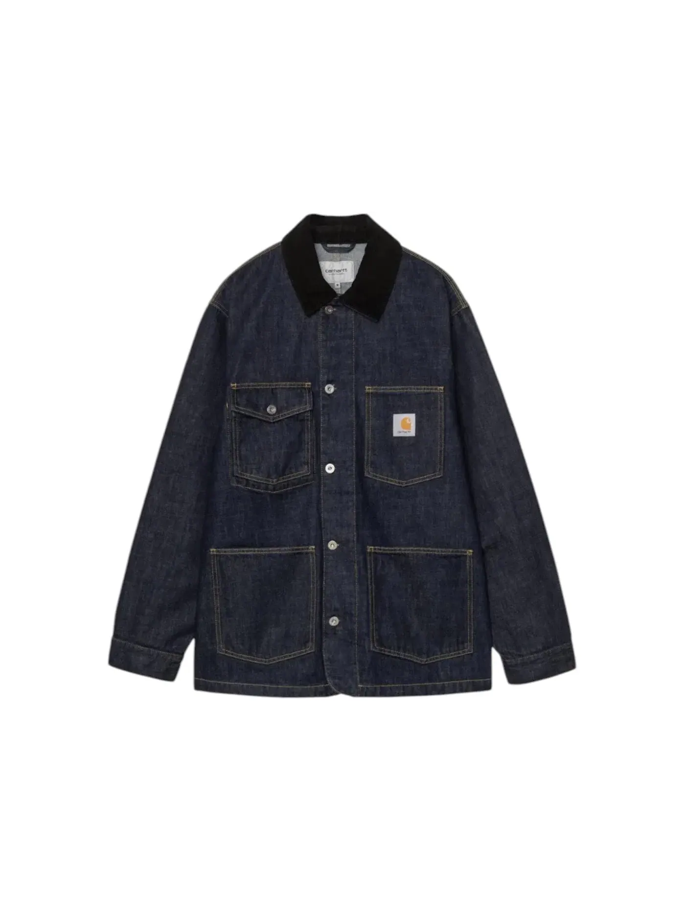 Мужское пальто-чоркот из денима Warren Carhartt — изображение 1 из 2, синий/черный
