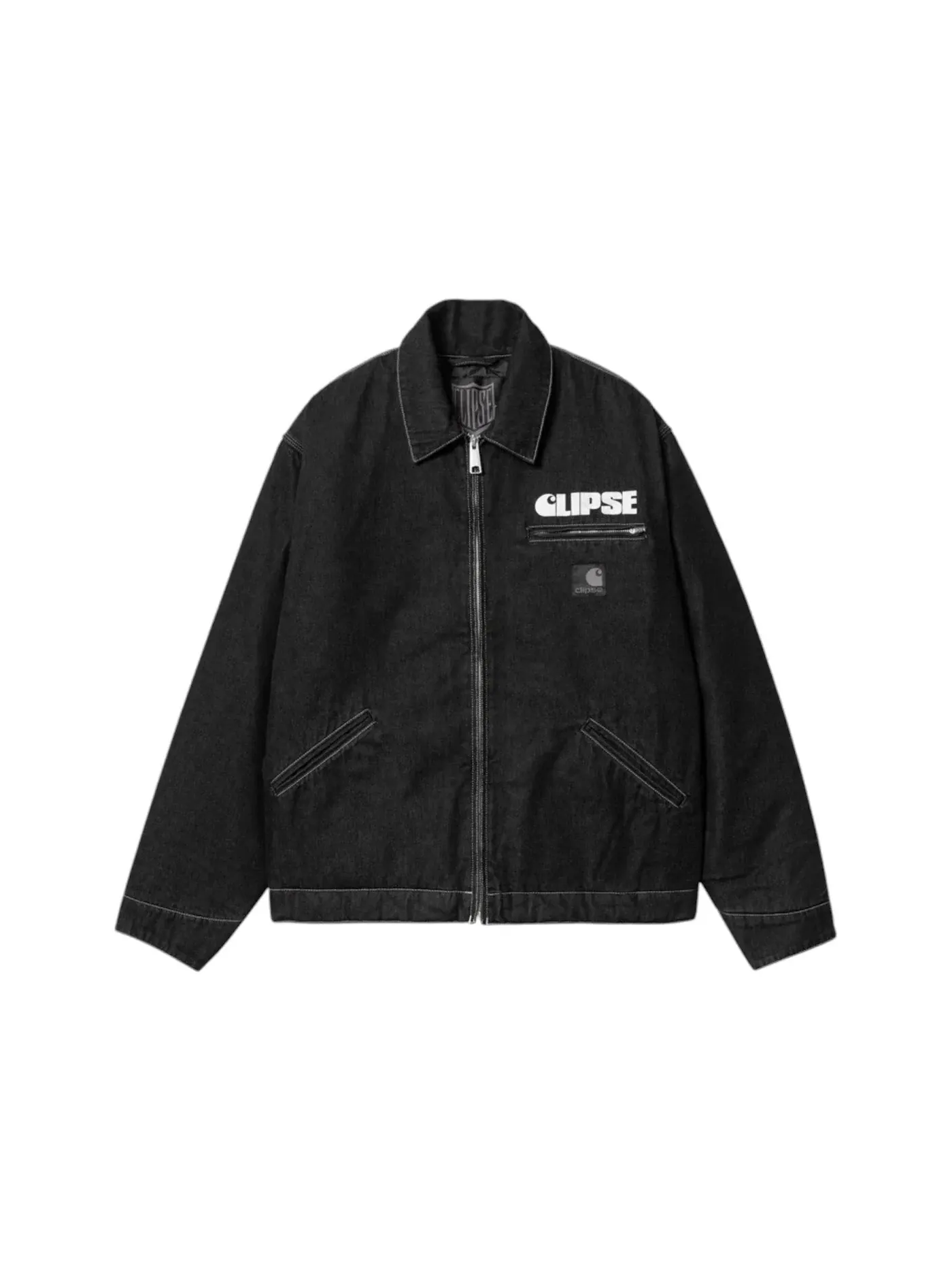 Мужская куртка с принтом OG Detroit Jacket Carhartt — изображение 1 из 2, черный