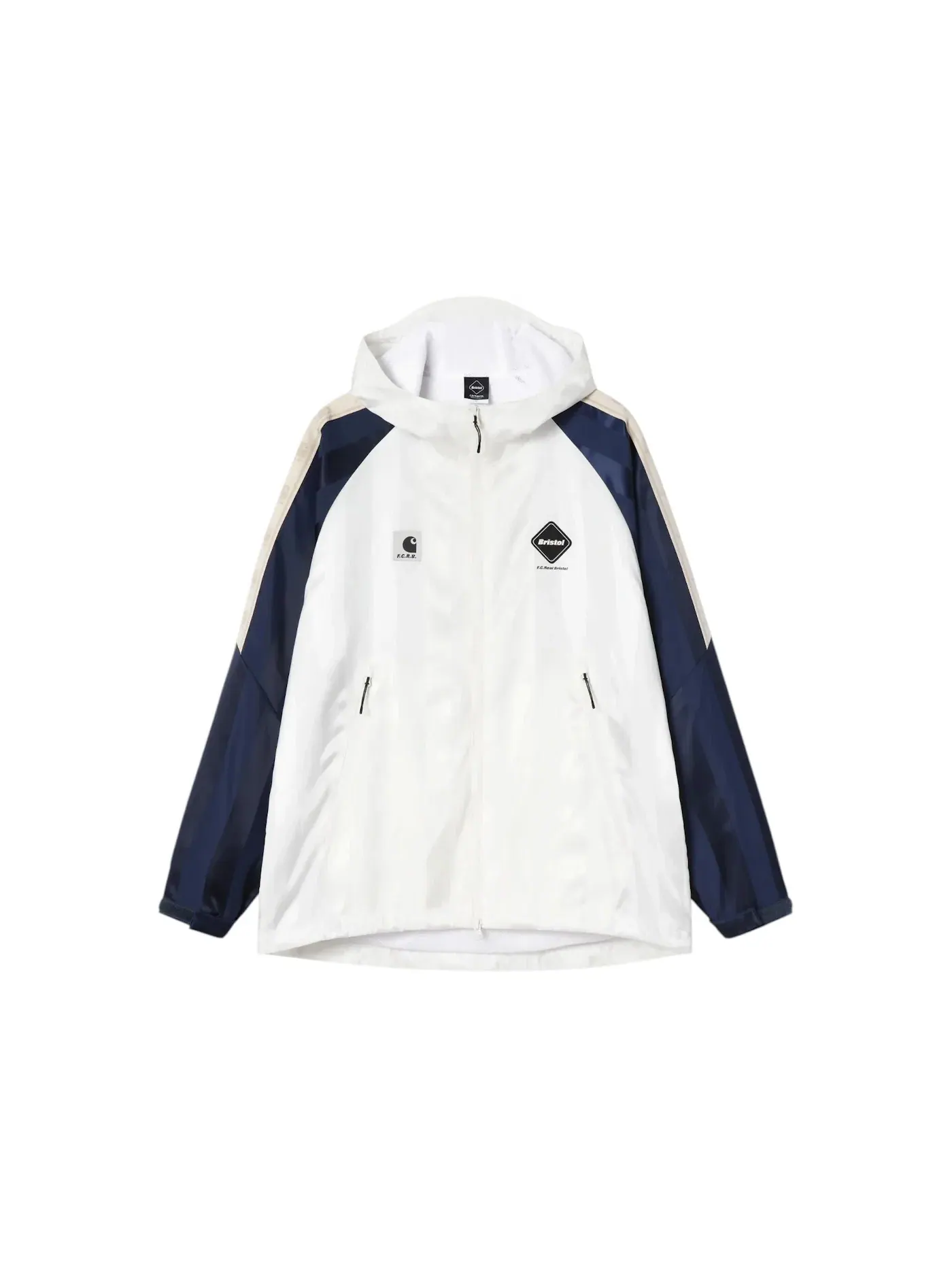 Мужская куртка-ветровка с принтом Carhartt — изображение 1 из 2, белый