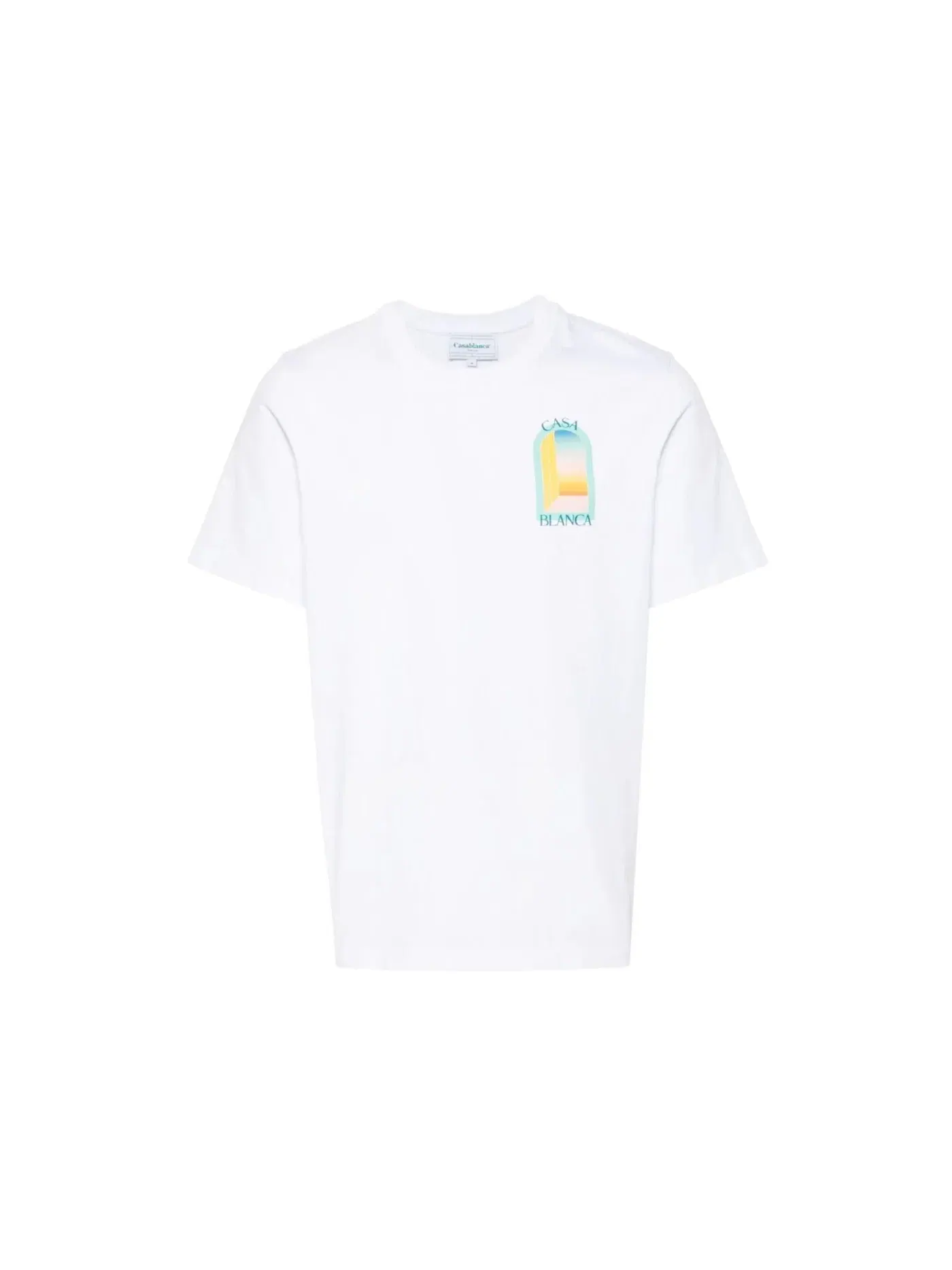Мужская футболка с принтом Casablanca L'Arche Colore Design T-Shirt — изображение 1 из 1, белый