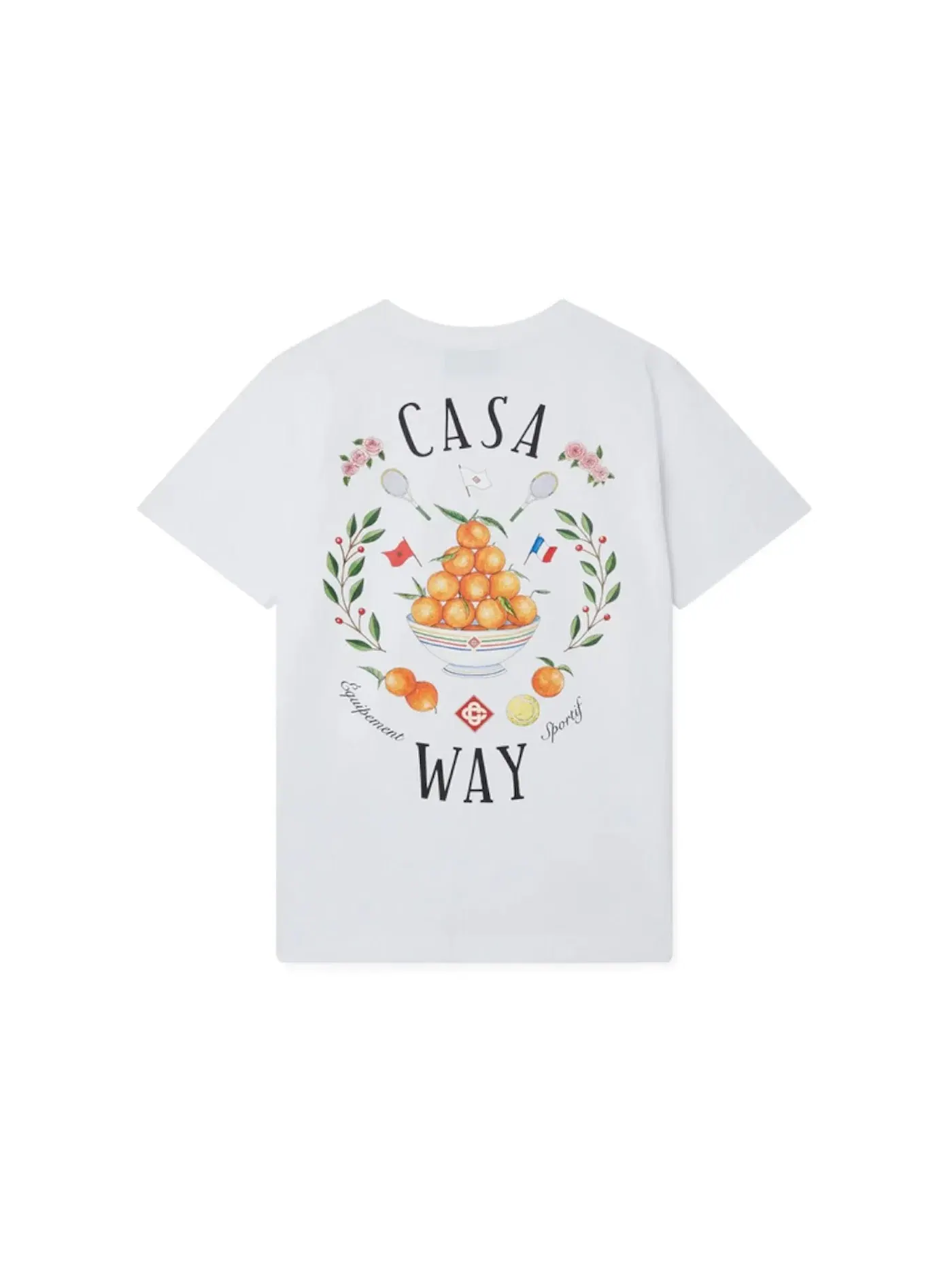 Женская футболка Casablanca Casa Way T-shirt — изображение 1 из 2, белый