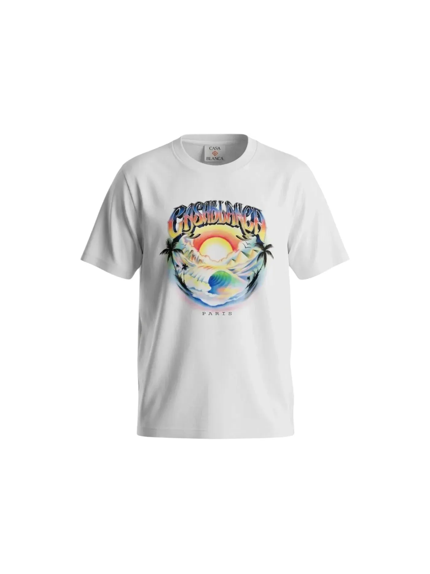 Мужская футболка с принтом Casablanca Tee — изображение 1 из 1, белый