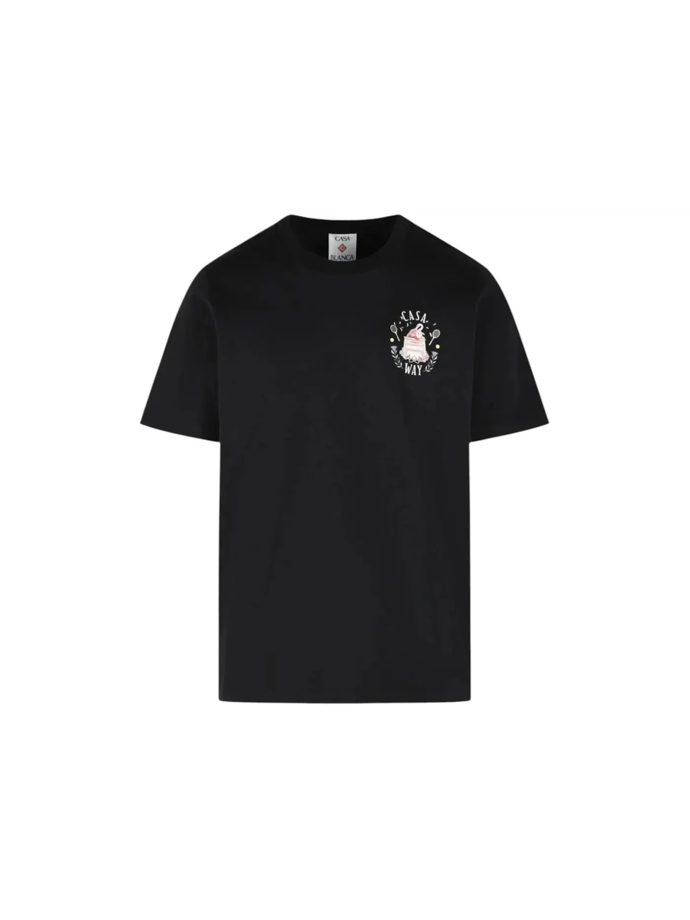 Мужская футболка с принтом Casablanca Tee — изображение 1 из 2, черный
