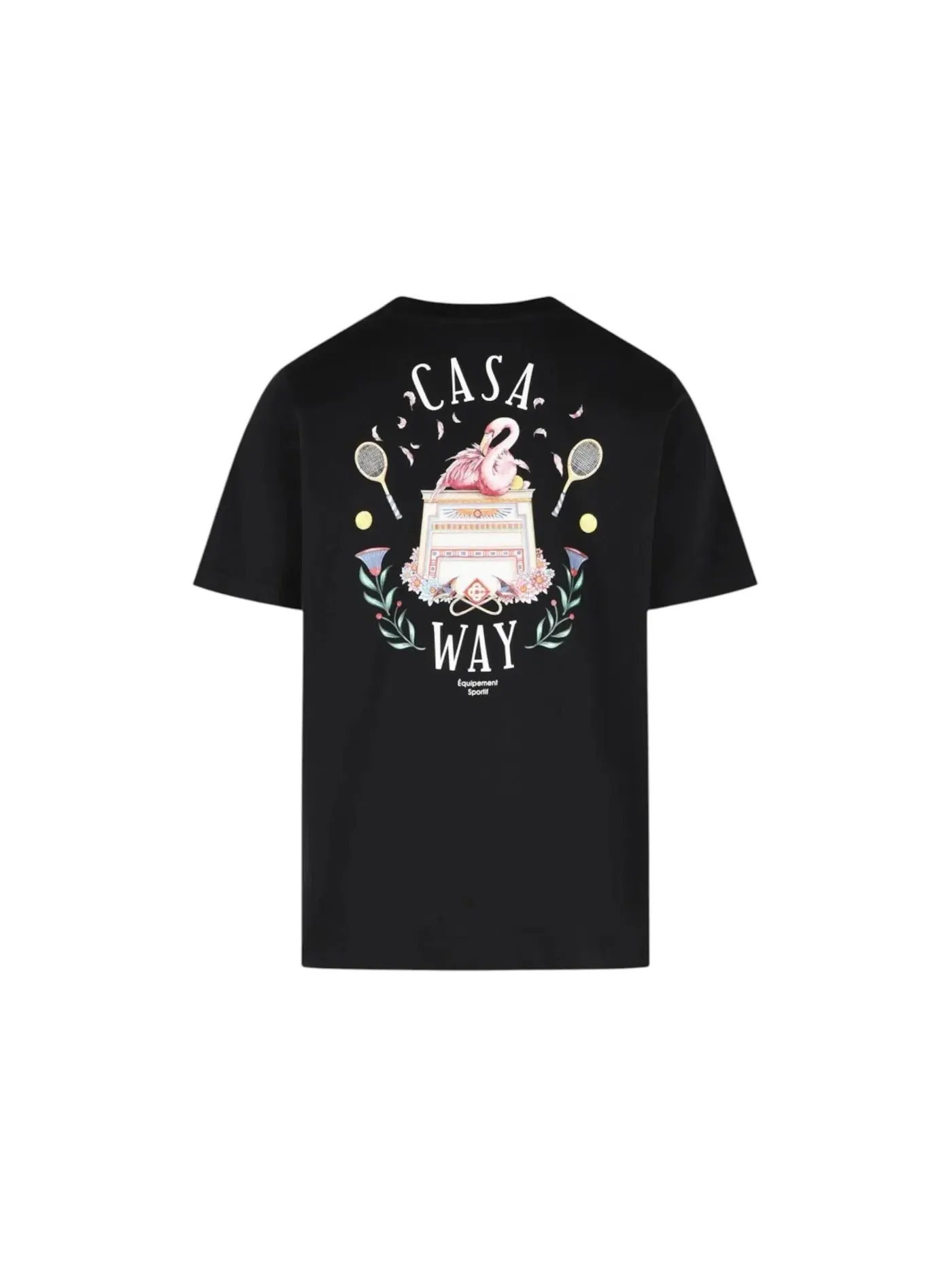 Мужская футболка с принтом Casablanca Tee — изображение 2 из 2, черный