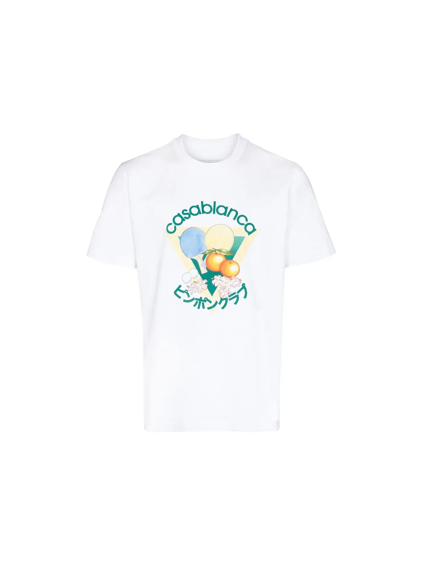 Мужская футболка Casablanca Masao San Table Tennis T-shirt — изображение 1 из 1, белый