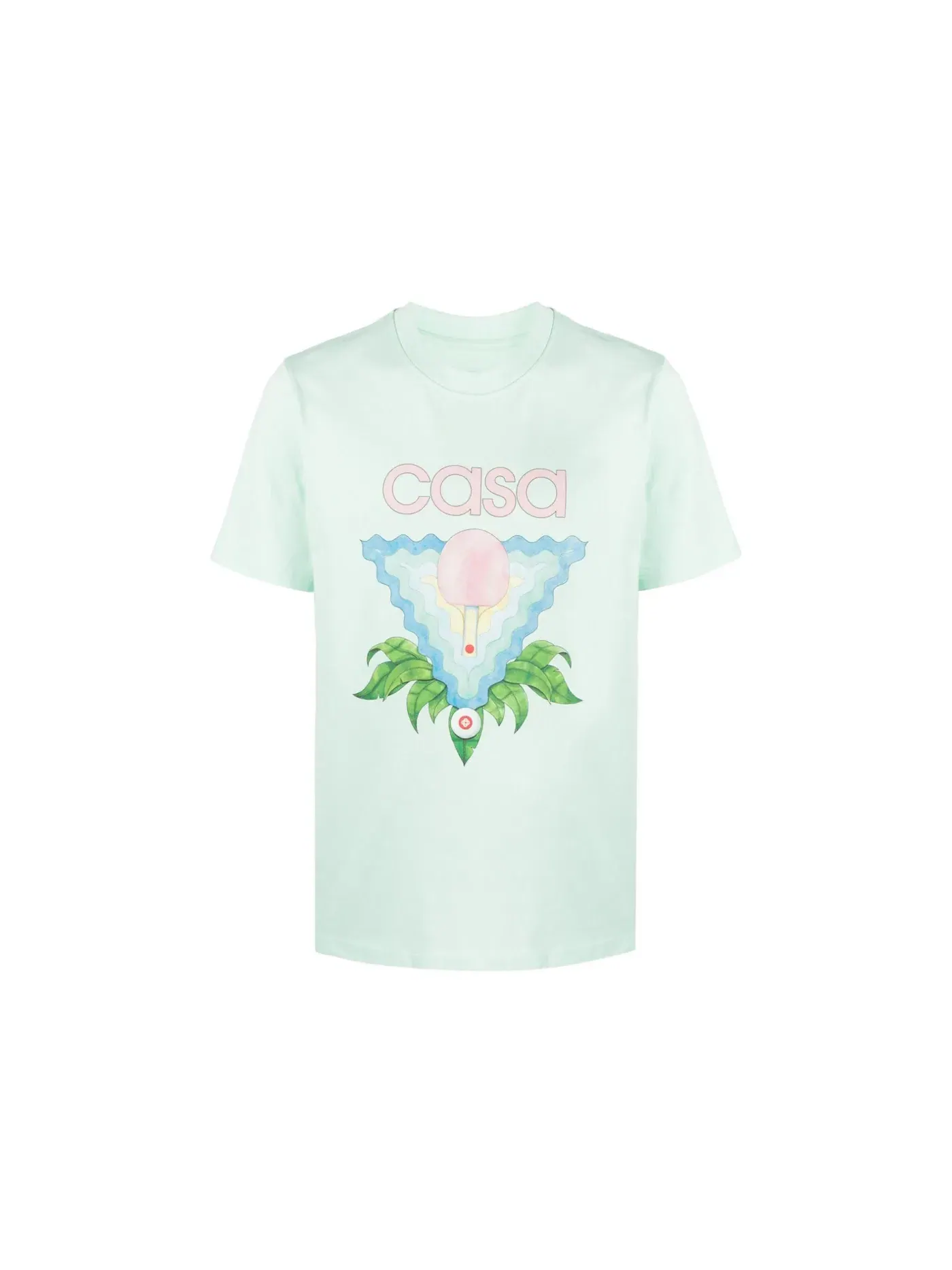 Мужская футболка с принтом Casablanca T-shirt — изображение 1 из 1, зеленый