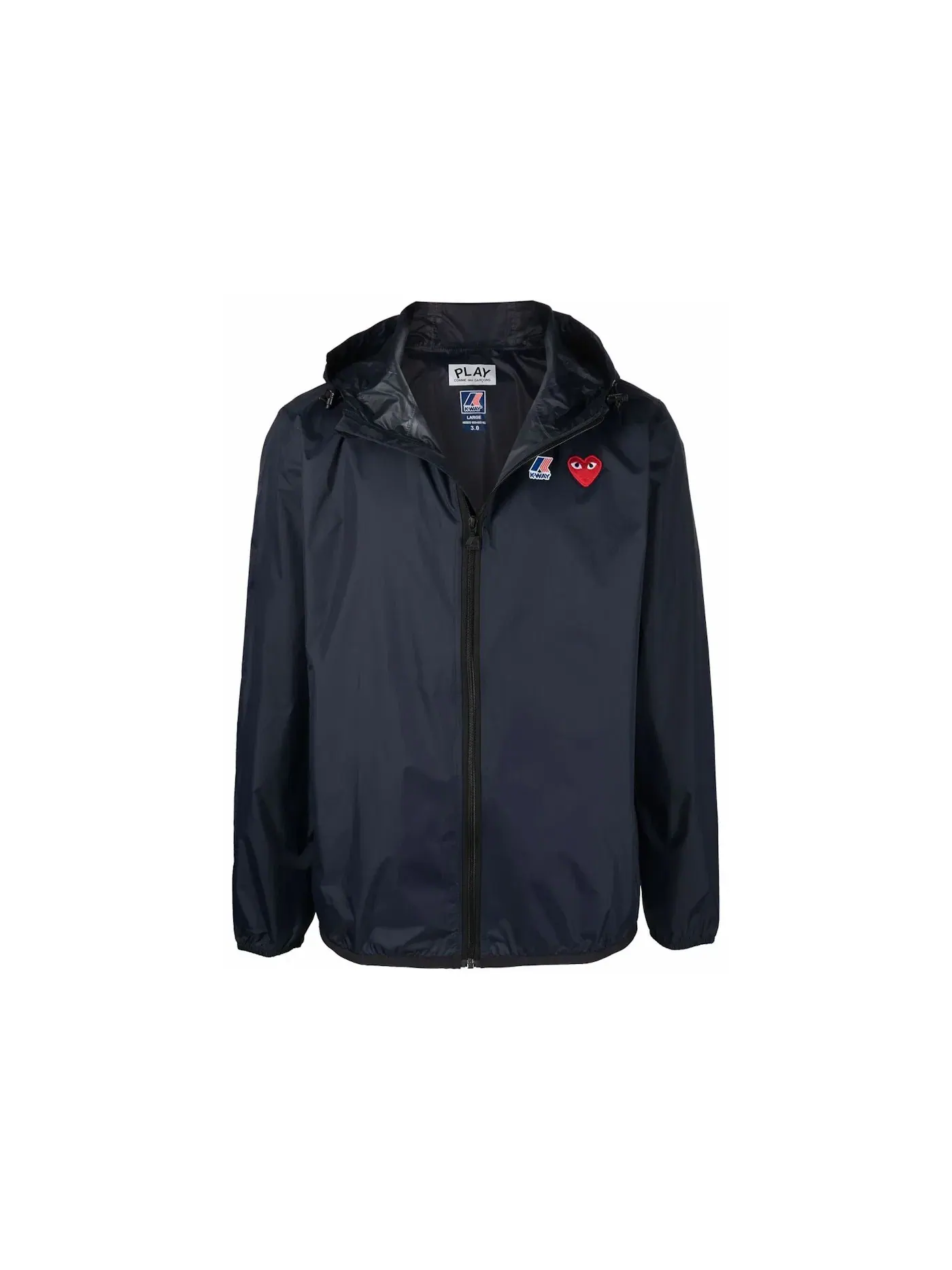 Унисекс куртка с принтом Comme des Garcons PLAY X K Way — изображение 1 из 1, темно-синий