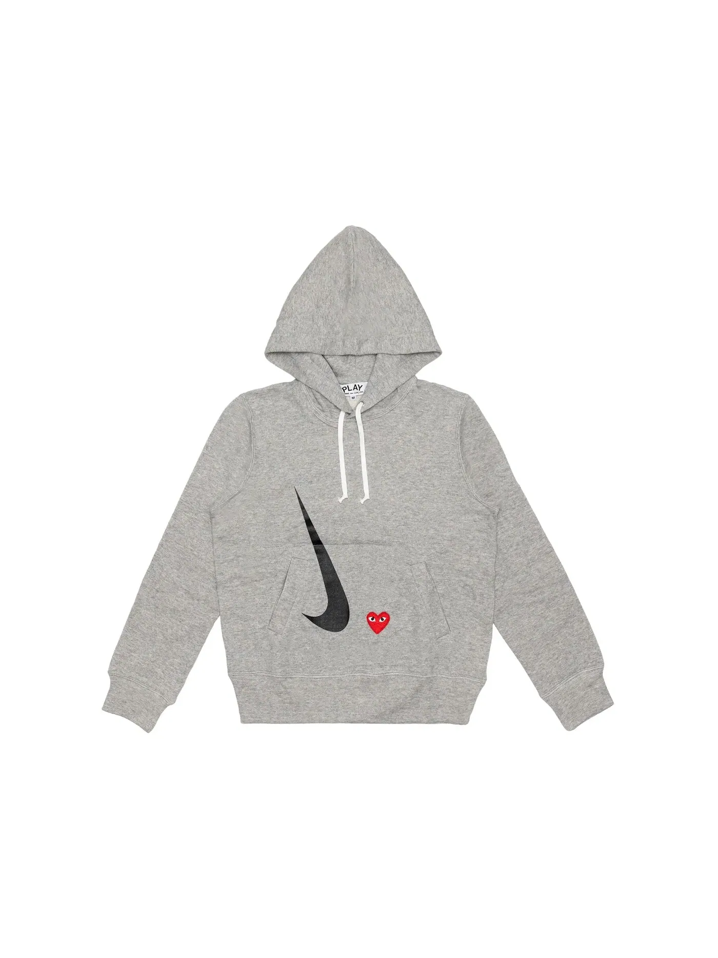 Женский худи с принтом Comme des Garcons PLAY — изображение 1 из 2, серый