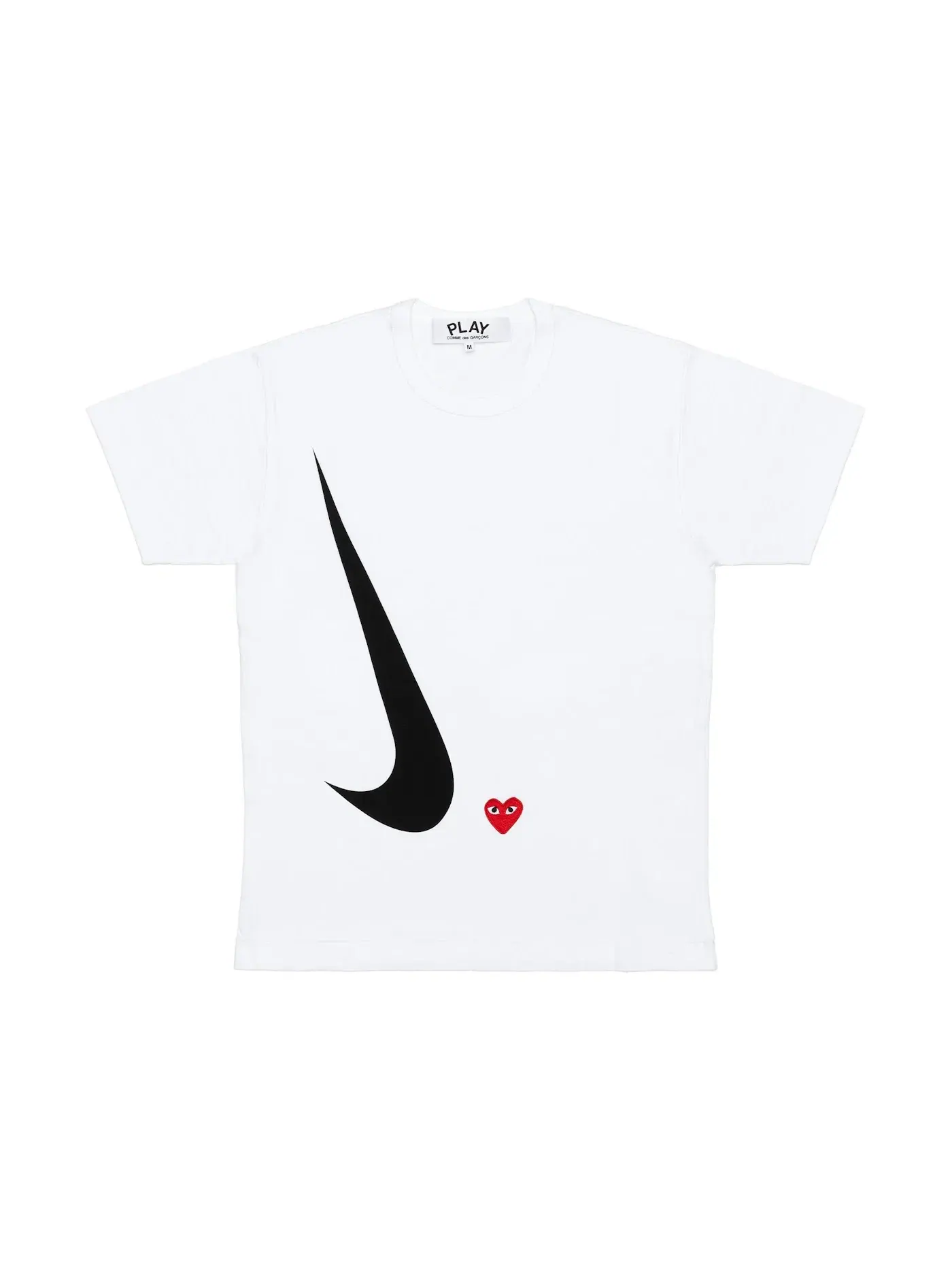 Футболка с принтом CDG x Nike T-shirt Comme des Garcons PLAY — изображение 1 из 2, белый