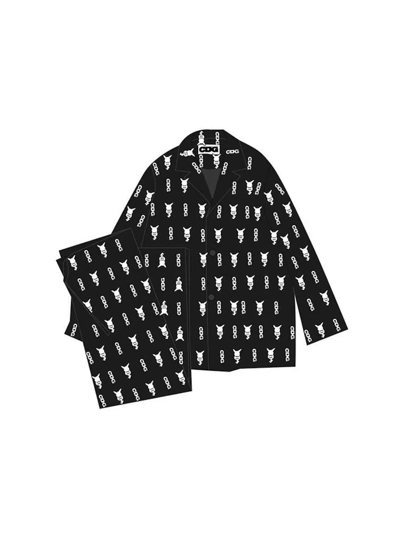 Комплект из футболки и брюк CDG x Pokemon Set Comme des Garcons — изображение 1 из 1, черный