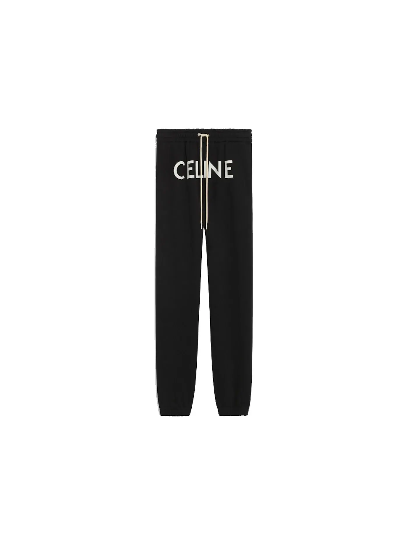 Мужские спортивные брюки хлопковые Celine — изображение 1 из 1, черный/белый