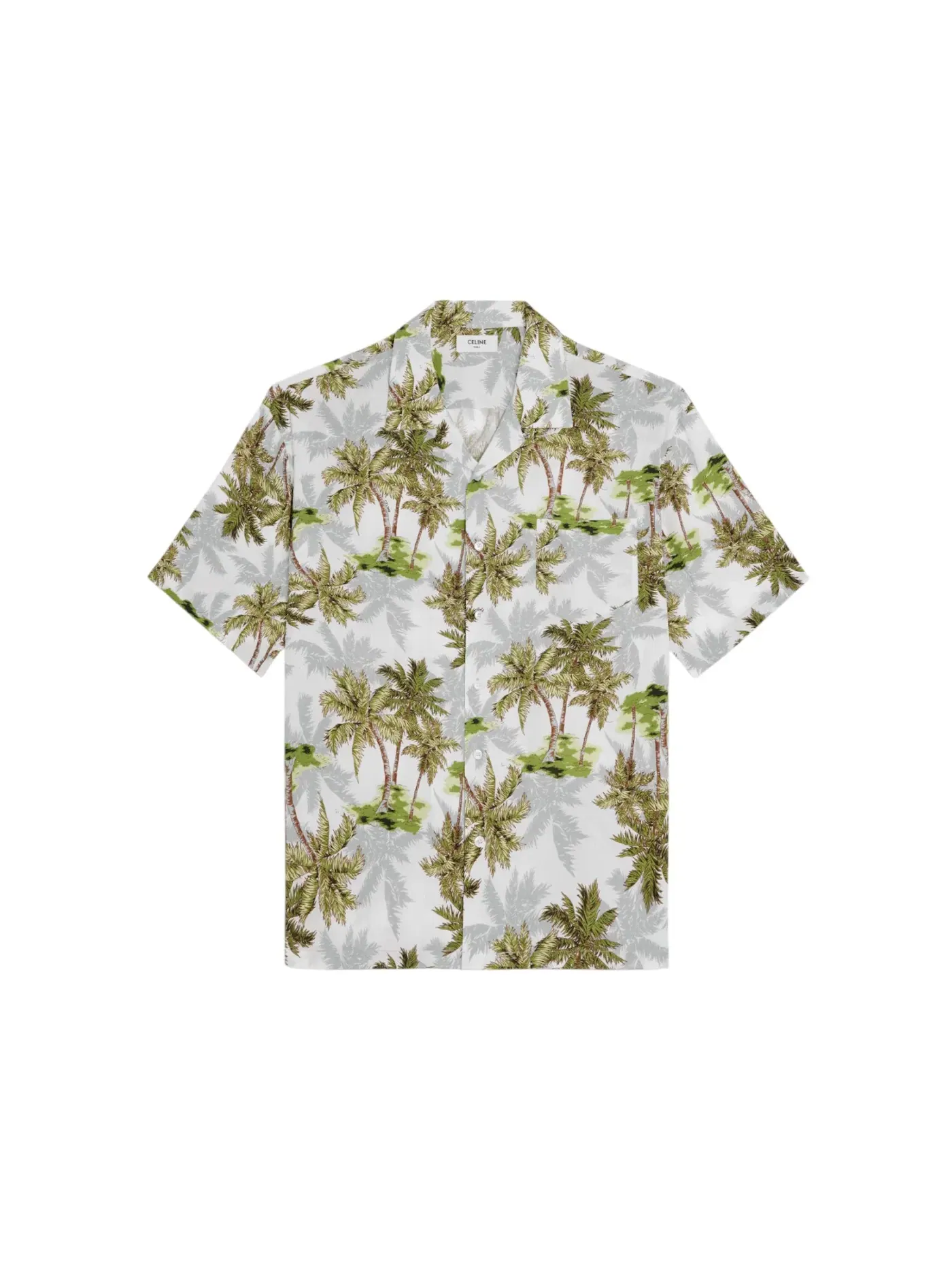 Мужская рубашка с принтом Celine Shirt, Ombre/Palm Tree Print — изображение 1 из 3