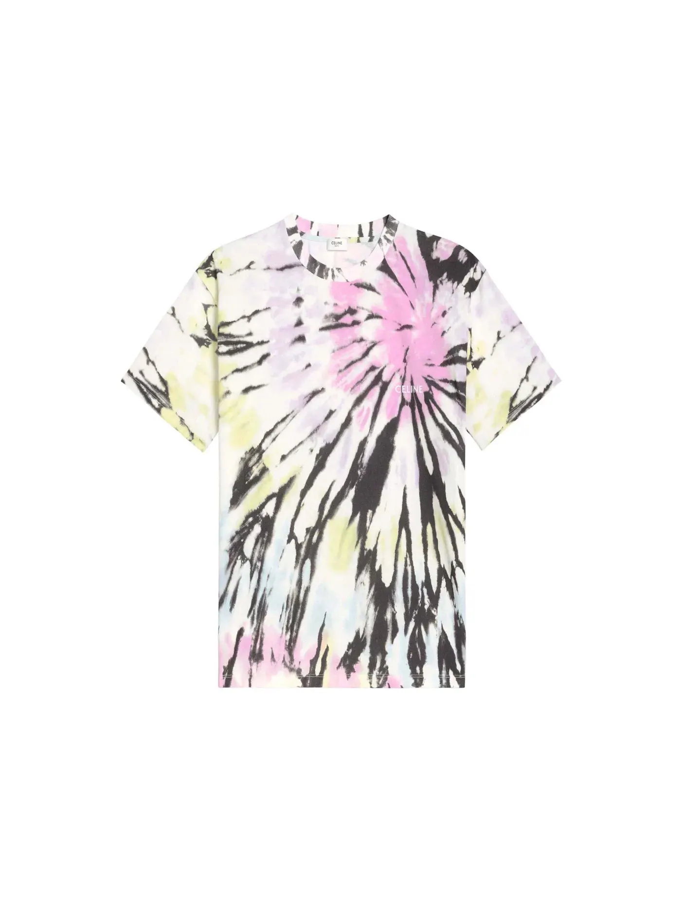 Мужская футболка с принтом Celine T-Shirt — изображение 1 из 3, мульти//белый