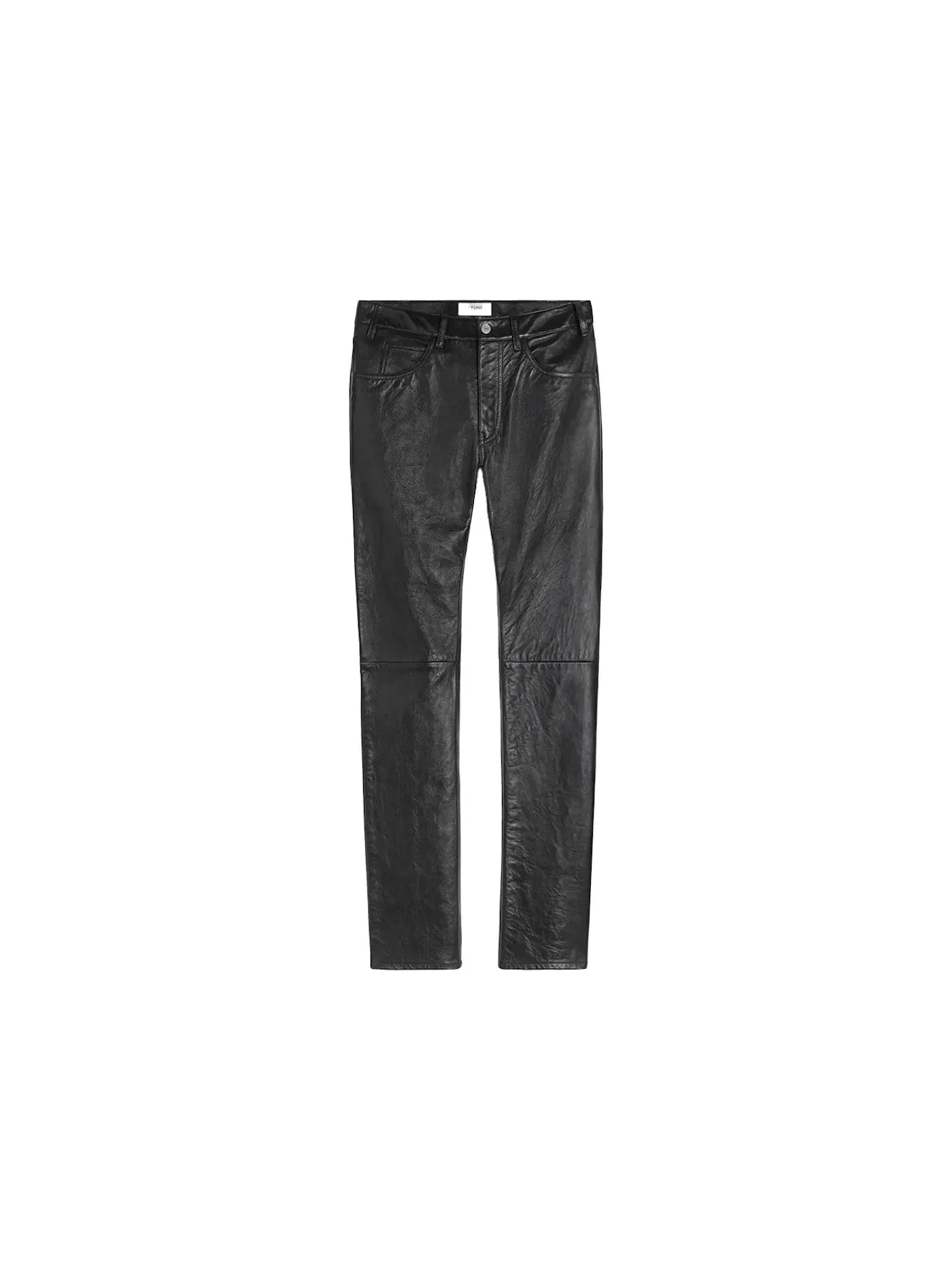 Мужские джинсы из мягкой ягнячьей кожи Celine Jeans — изображение 1 из 3, черный