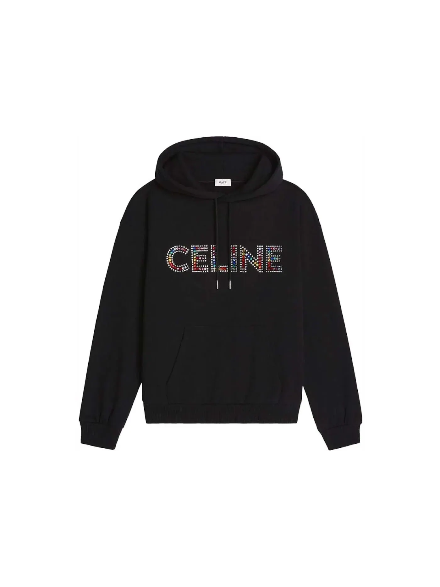 Мужская худи с принтом Celine Hoodie — изображение 1 из 1, черный/мульти