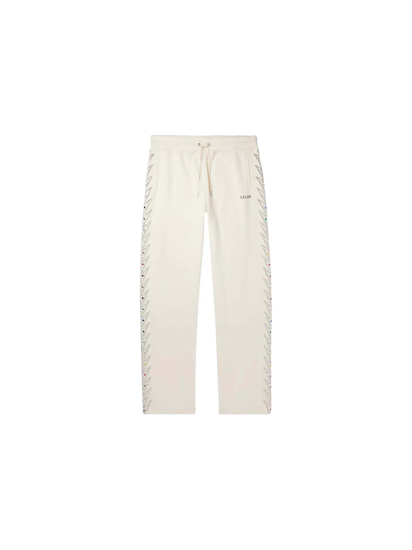 Мужские спортивные брюки с отделкой Celine Track Pants — изображение 1 из 1, бежевый