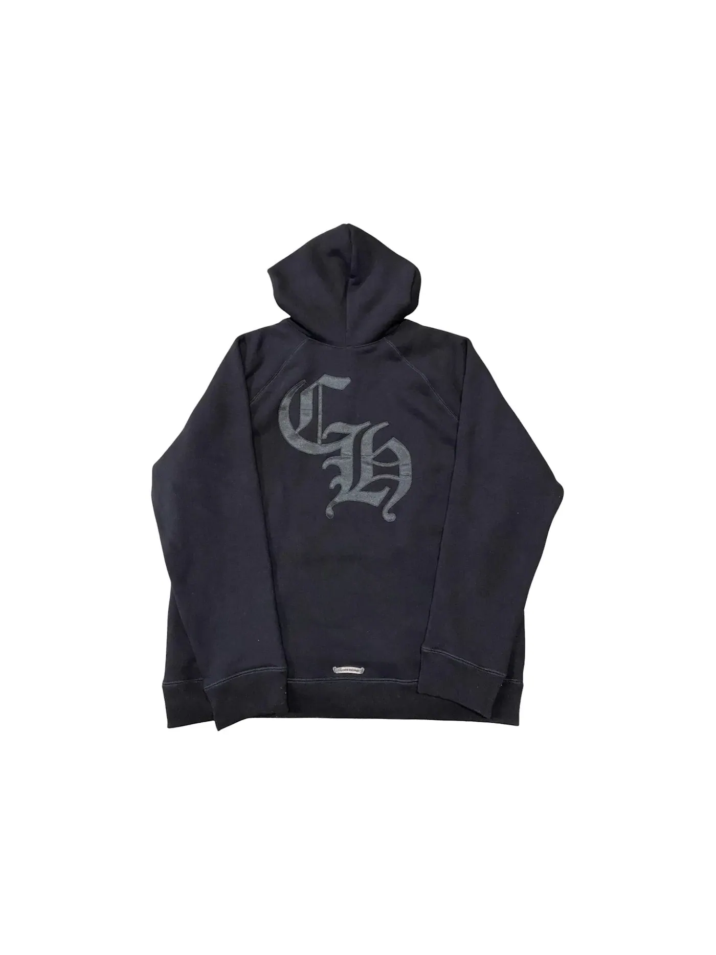 Мужская худи с принтом Chrome Hearts — изображение 2 из 2, черный
