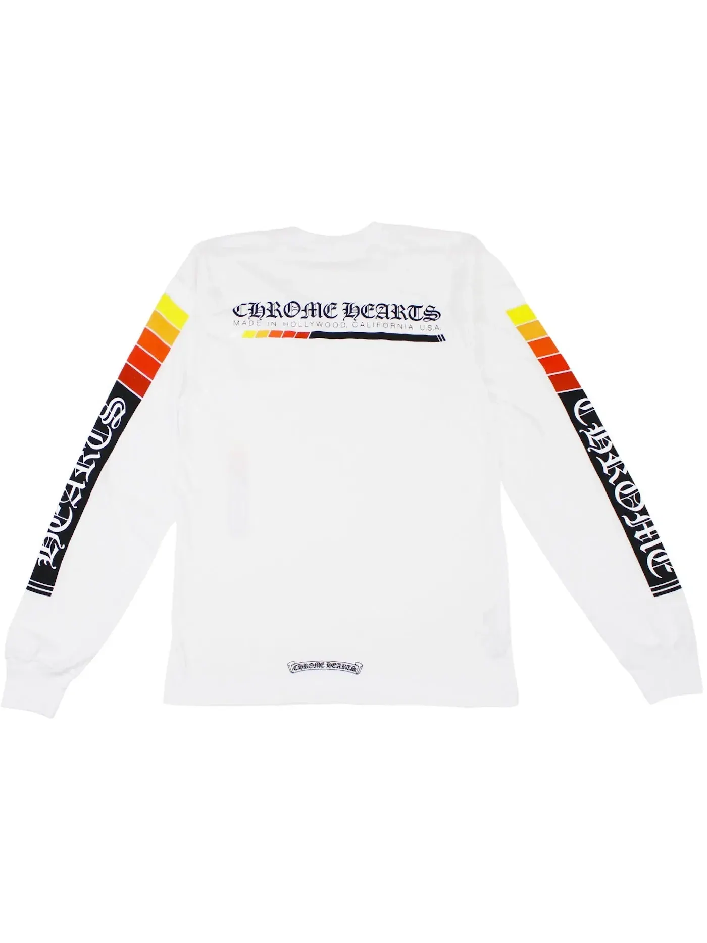Мужская футболка с длинным рукавом с принтом Chrome Hearts — изображение 1 из 2, белый