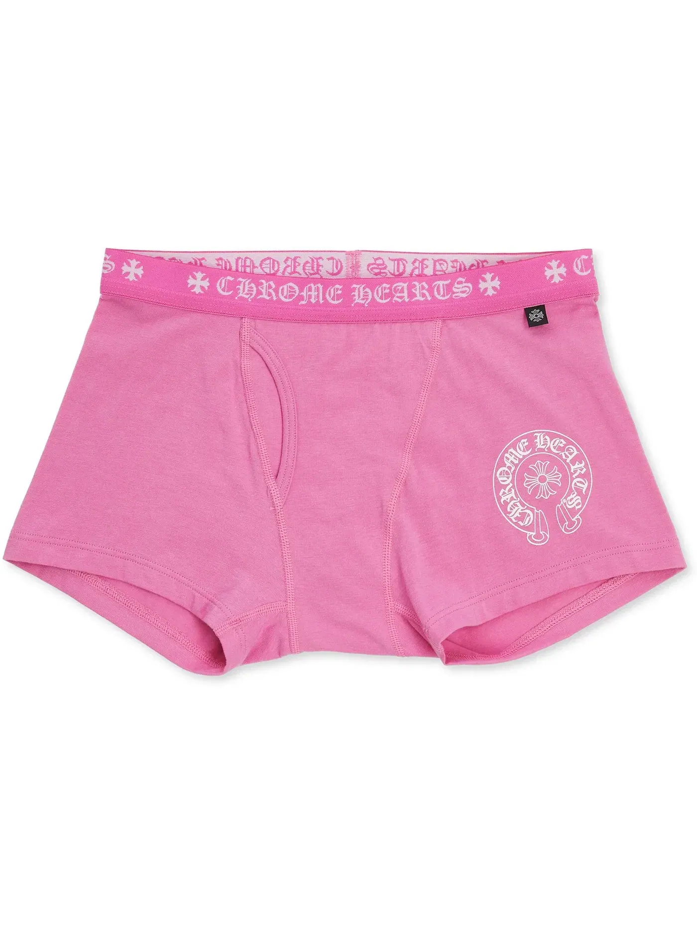 Унисекс шорты с принтом Boxer Brief Shorts Chrome Hearts — изображение 1 из 1, розовый