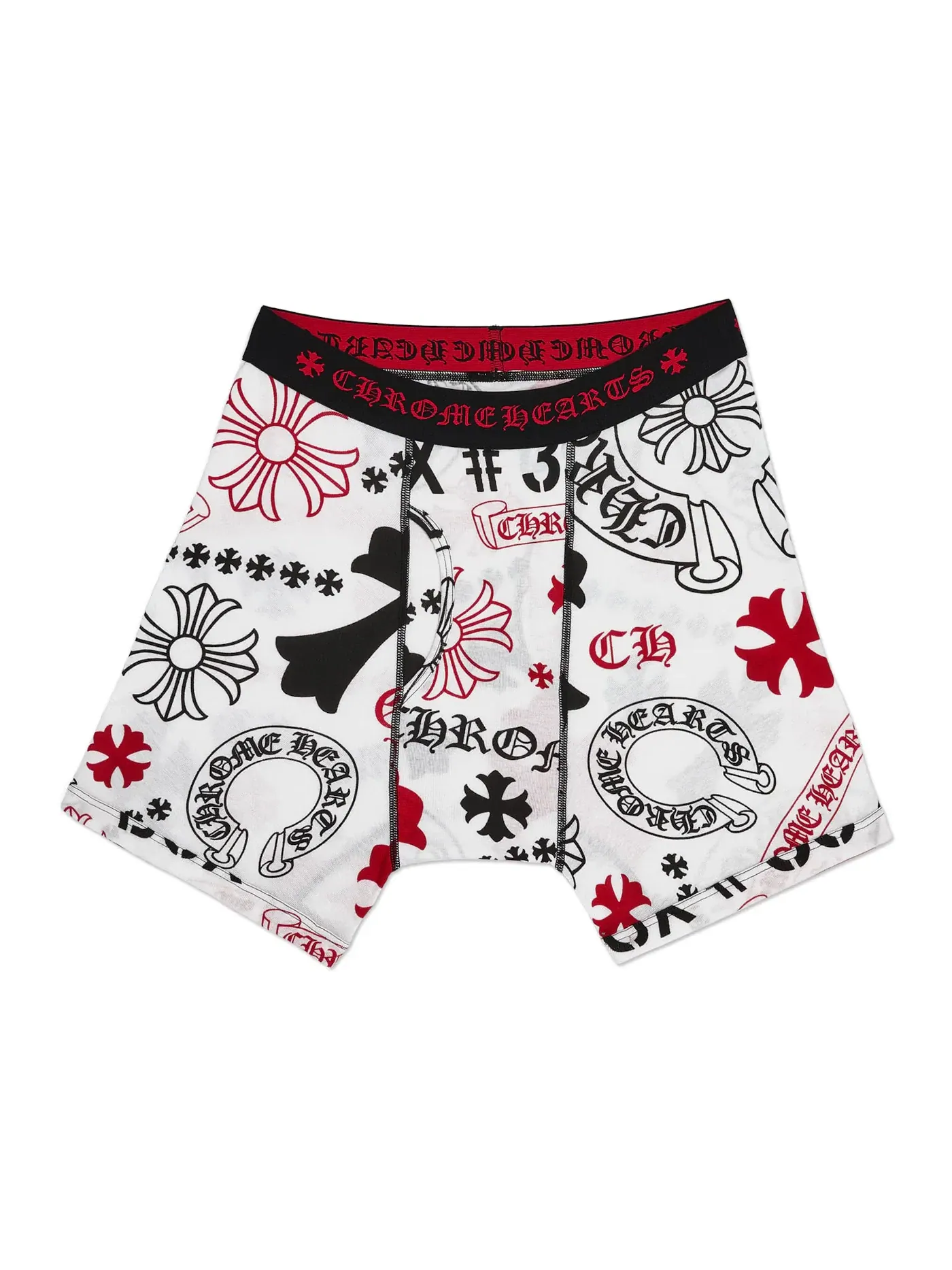 Мужские боксеры с классическим рубчиком Chrome Hearts — изображение 1 из 1, белый