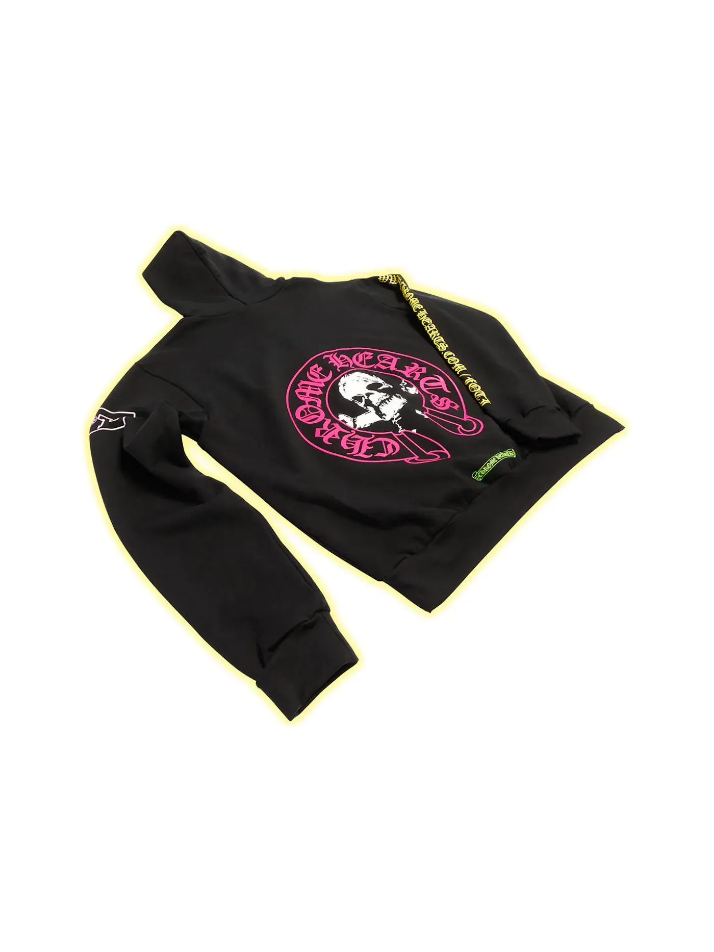 Мужской худи с длинным рукавом Chrome Hearts — изображение 2 из 3, черный