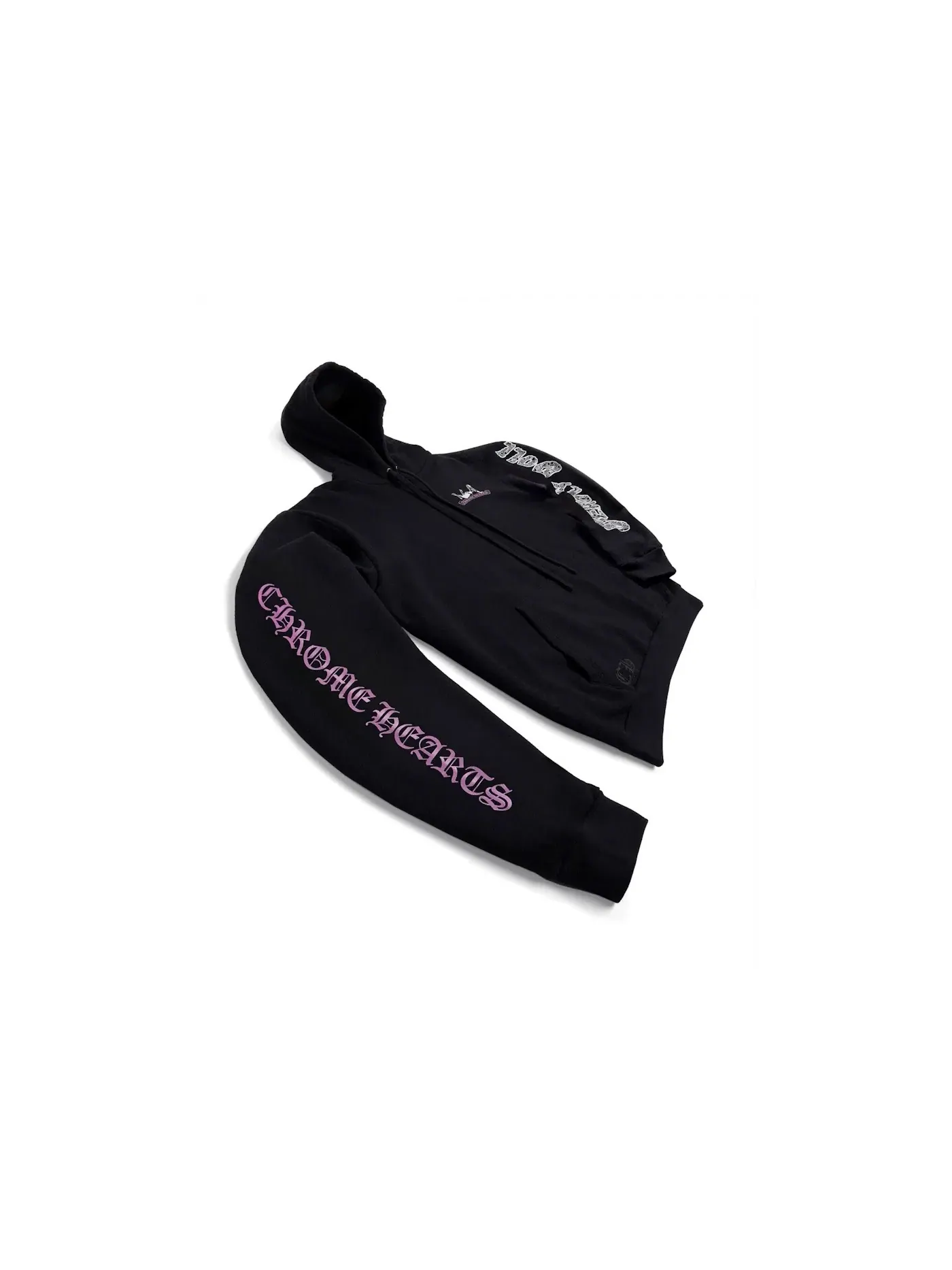 Мужской худи с принтом Deadly Doll Chrome Hearts — изображение 1 из 2, черный