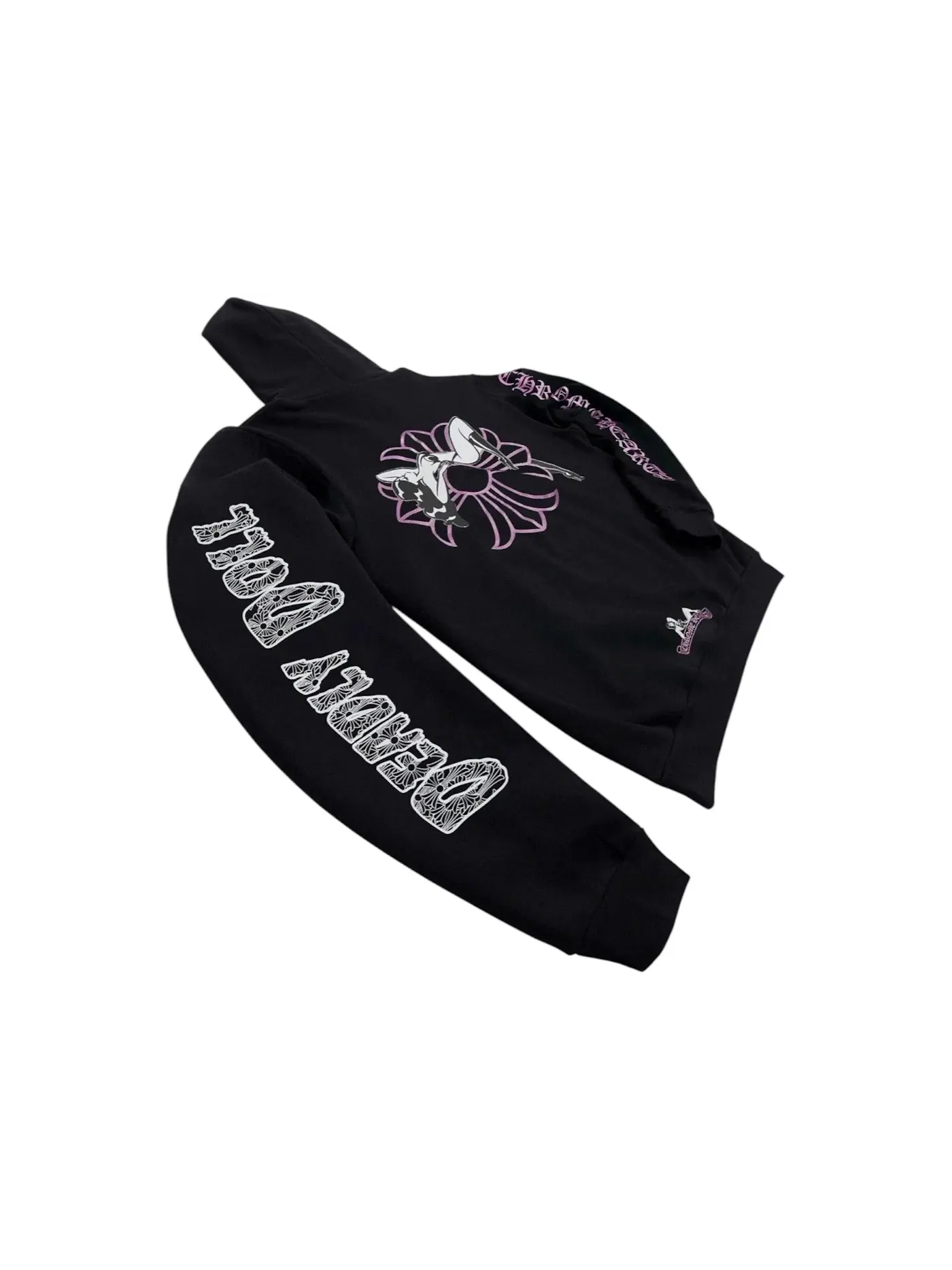 Мужской худи с принтом Deadly Doll Chrome Hearts — изображение 2 из 2, черный