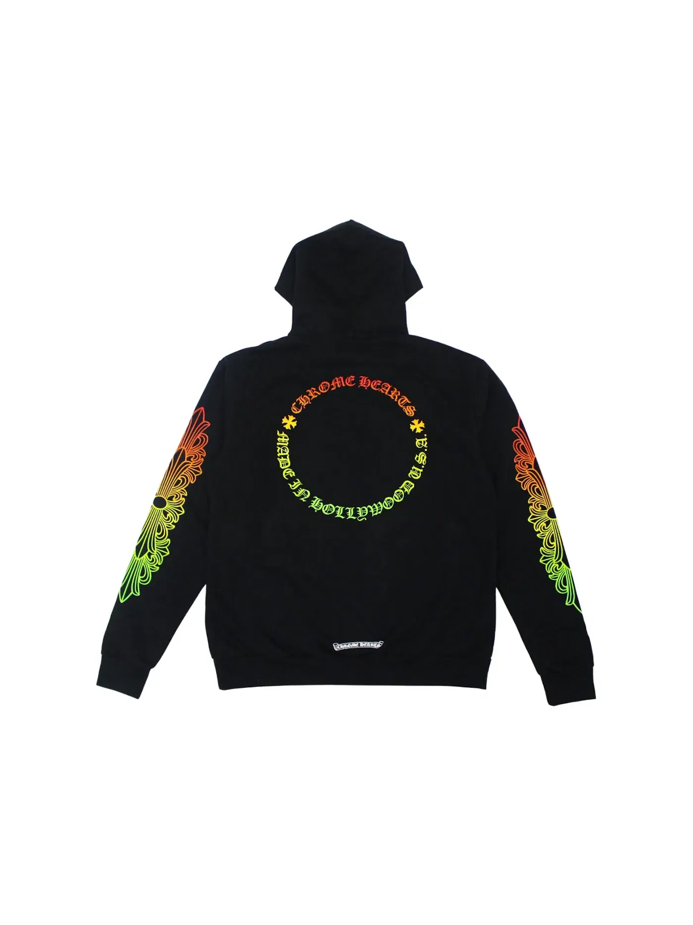 Мужской худи с градиентным рукавом Chrome Hearts — изображение 1 из 3, черный