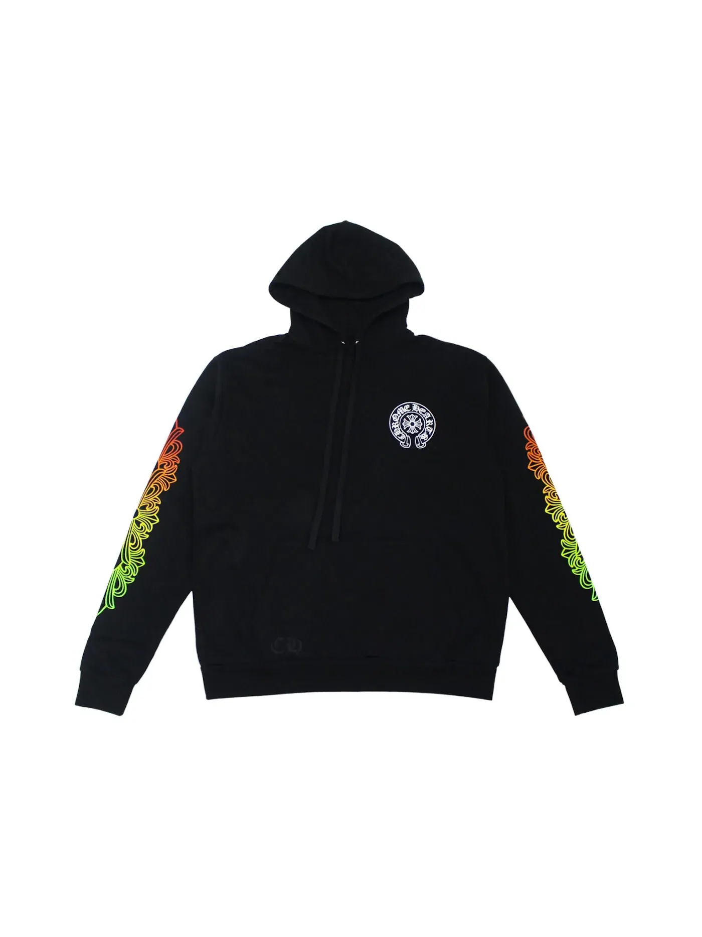 Мужской худи с градиентным рукавом Chrome Hearts — изображение 2 из 3, черный