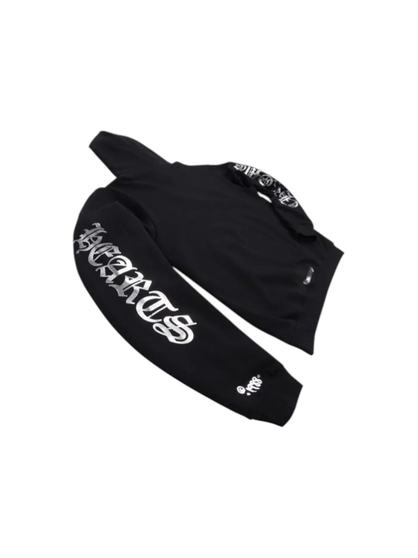 Мужская худи с фольгированным принтом Chrome Hearts — изображение 2 из 2, черный