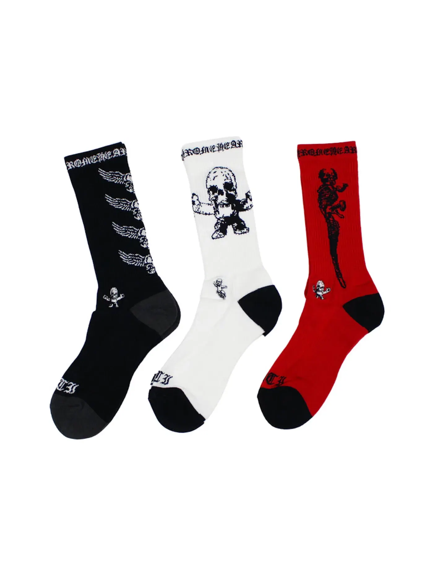 Детские носки набор Chrome Hearts Socks (3 Pack) — изображение 2 из 2, мульти