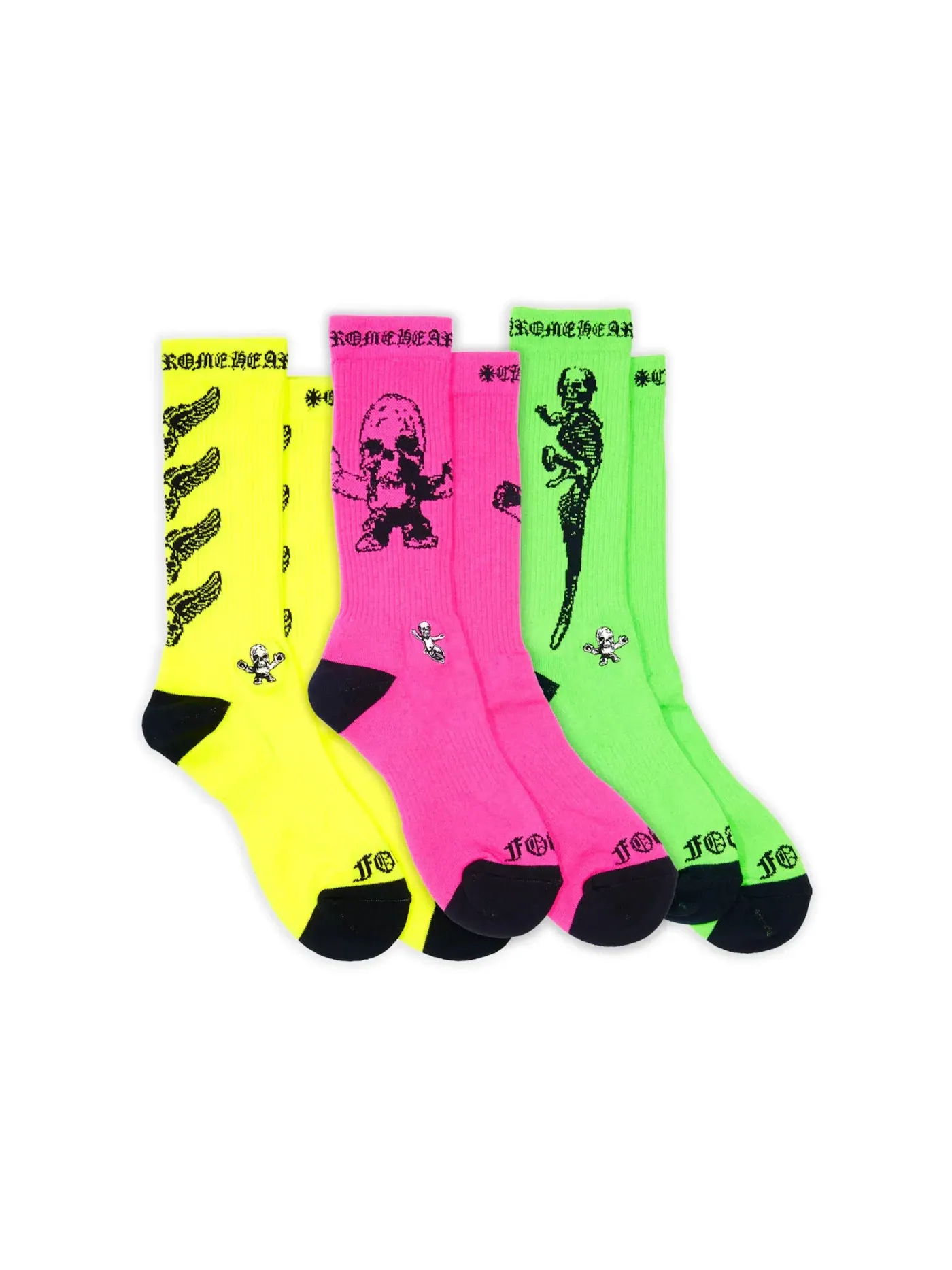 Унисекс носки Chrome Hearts Socks (3 pack) — изображение 1 из 2