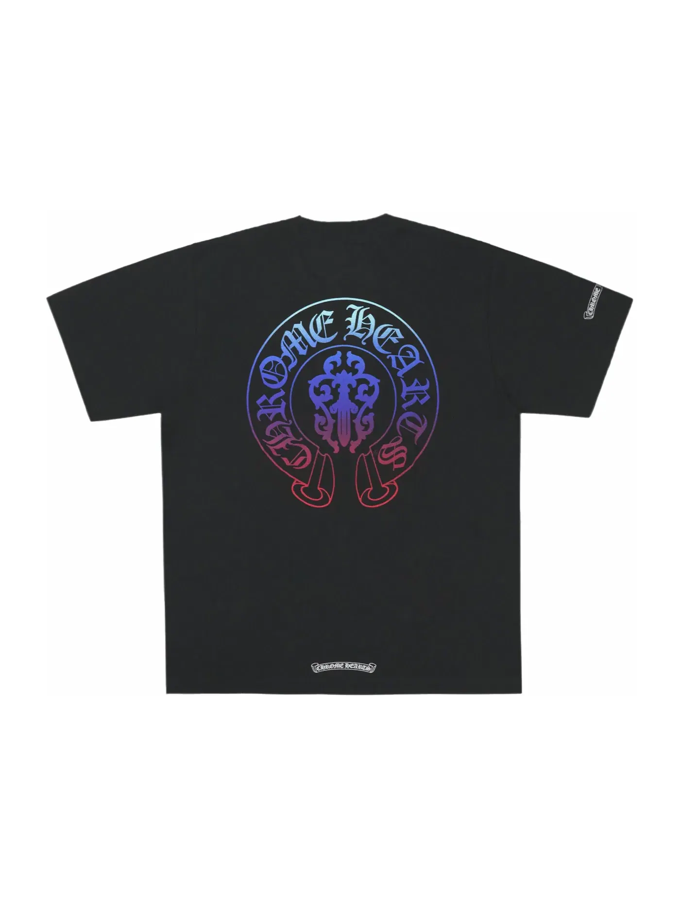 Мужская футболка с градиентным принтом Chrome Hearts — изображение 1 из 2, черный