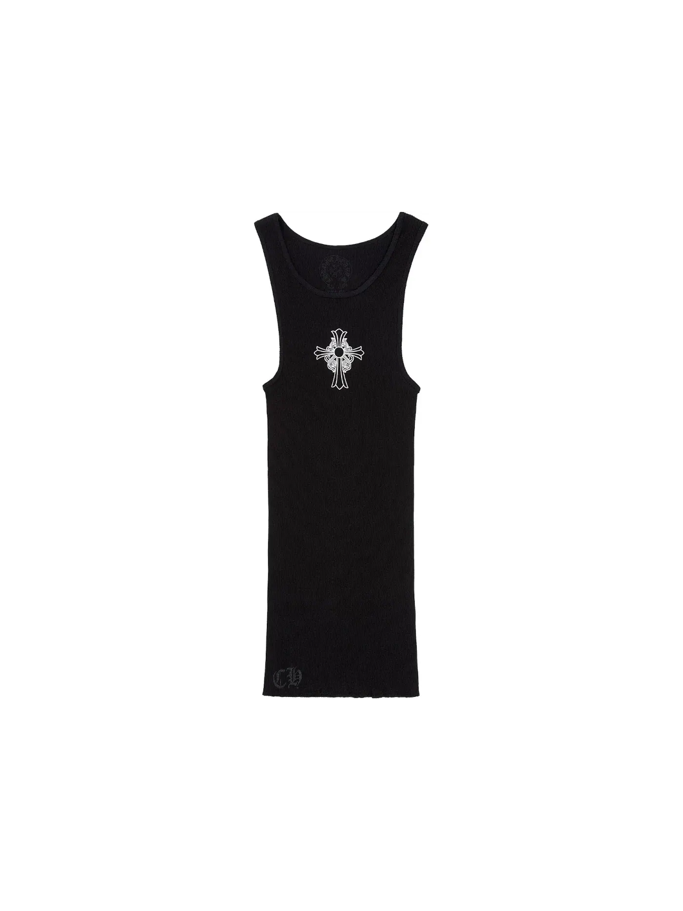 Мужской топ-майка с принтом Hairy Cross Chrome Hearts — изображение 1 из 2, черный