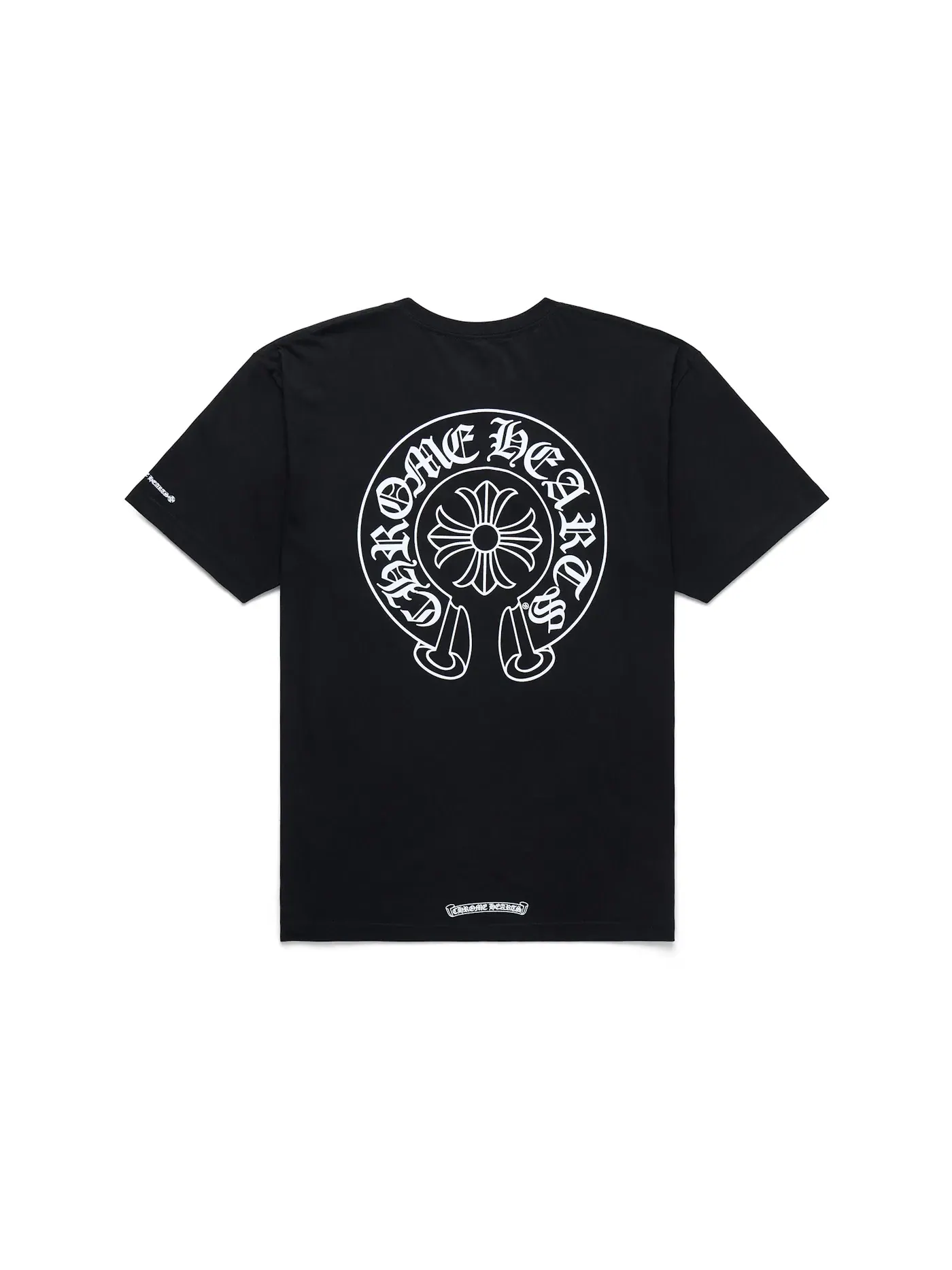 Мужская футболка с карманом Horse Shoe Logo Chrome Hearts — изображение 2 из 6, черный
