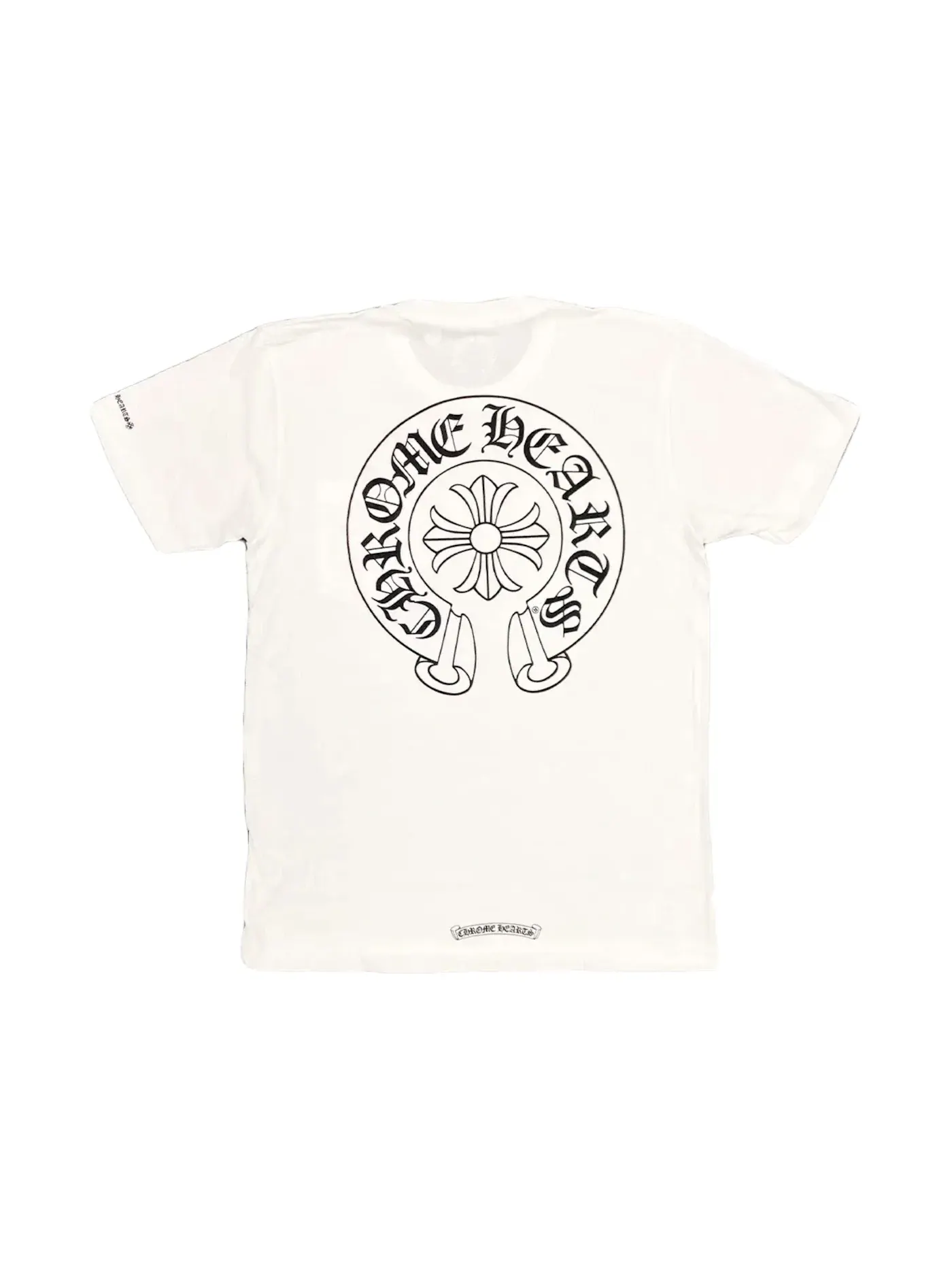 Мужская футболка с карманом Horse Shoe Logo Pocket T-Shirt Chrome Hearts — изображение 1 из 2, белый