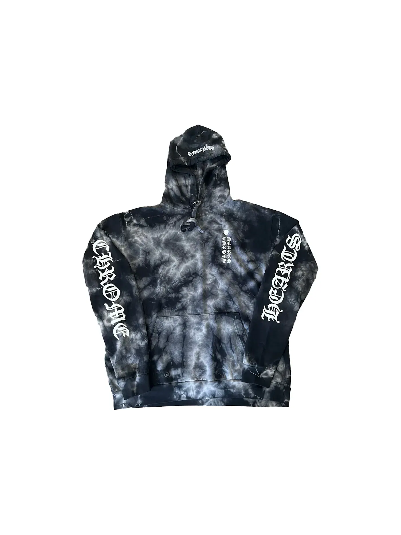 Мужская худи с принтом Chrome Hearts Hoodie — изображение 2 из 2, черный