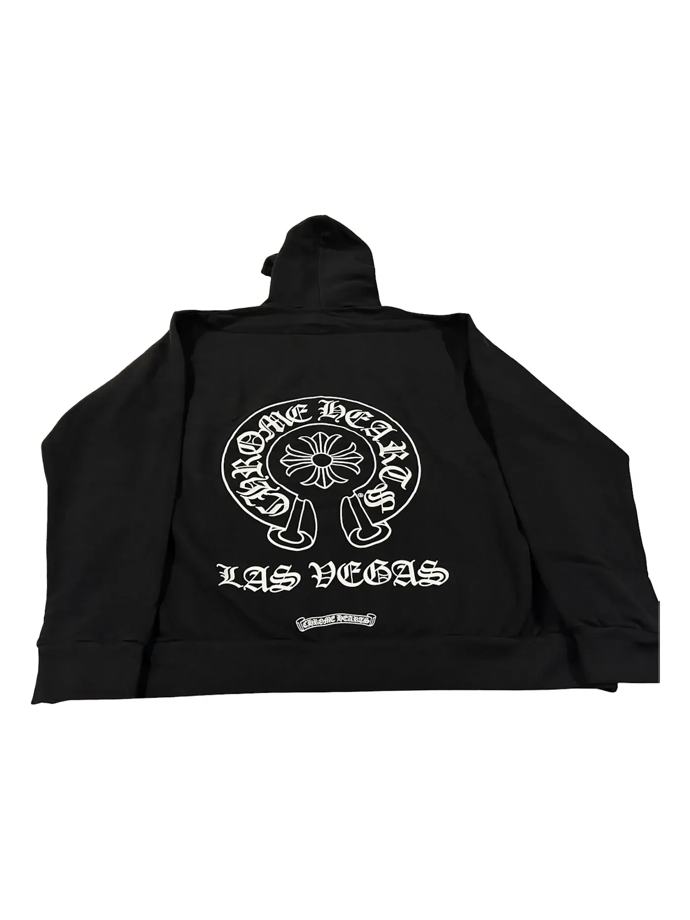 Мужской пуловер-худи с принтом Chrome Hearts — изображение 1 из 1, черный