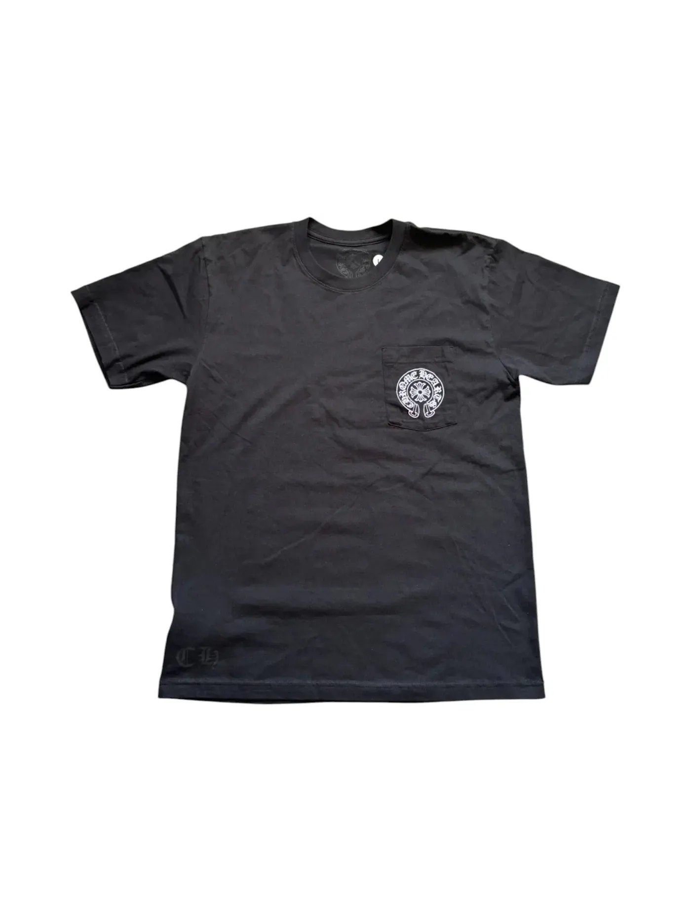 Мужская футболка с принтом Las Vegas Horseshoe Chrome Hearts — изображение 2 из 2, черный