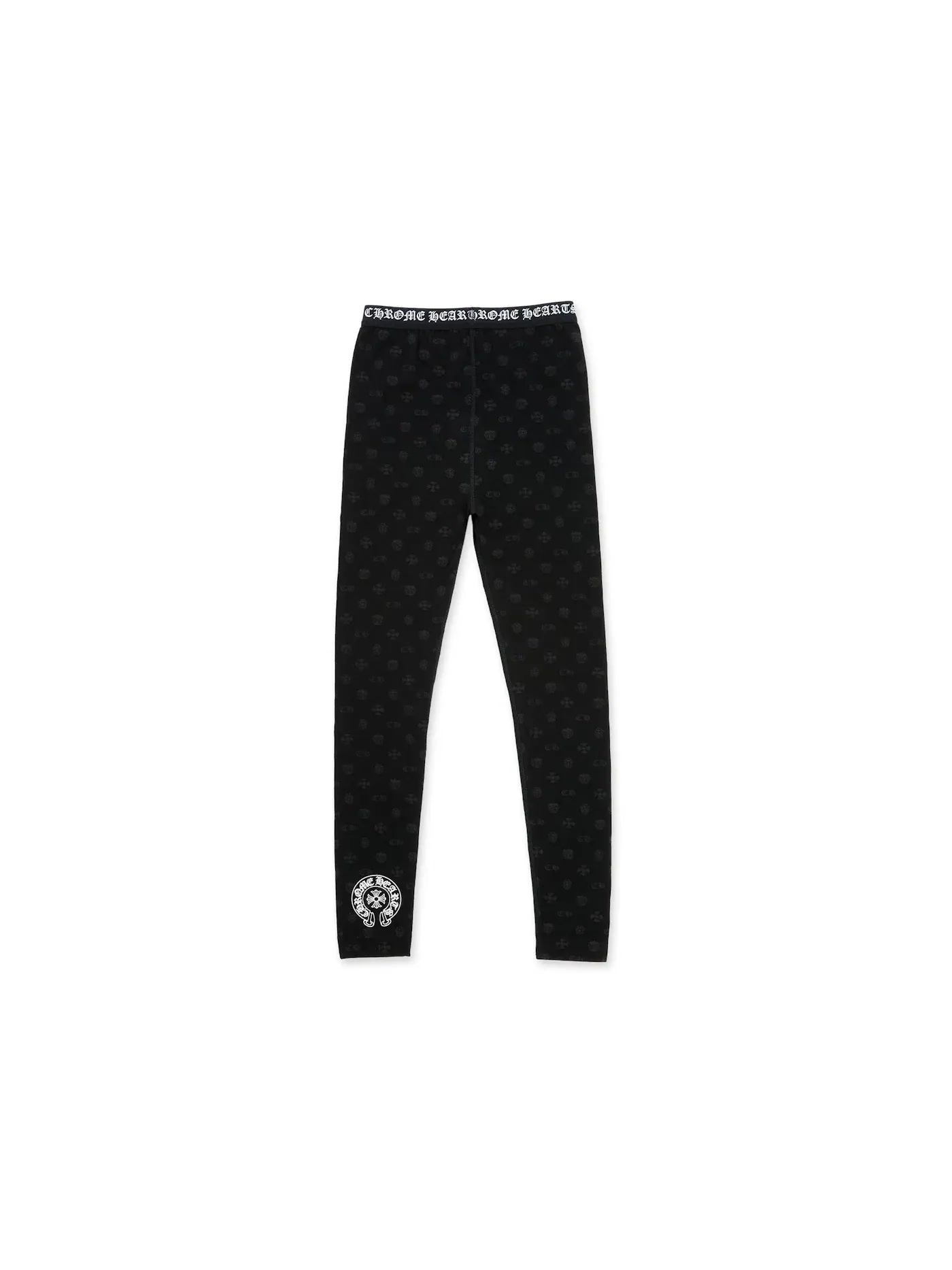 Женские леггинсы с принтом Leggings Chrome Hearts — изображение 2 из 2, черный/серый