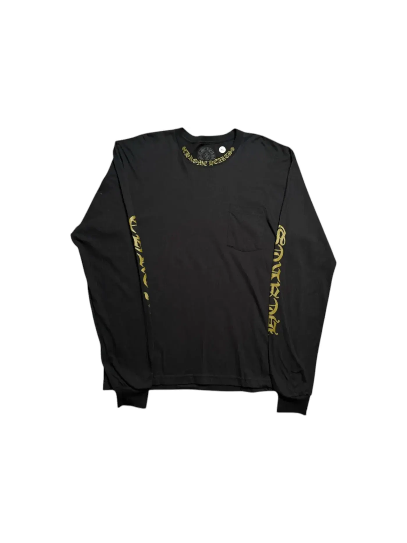 Мужская футболка с длинным рукавом Chrome Hearts — изображение 1 из 1, черный/зеленый
