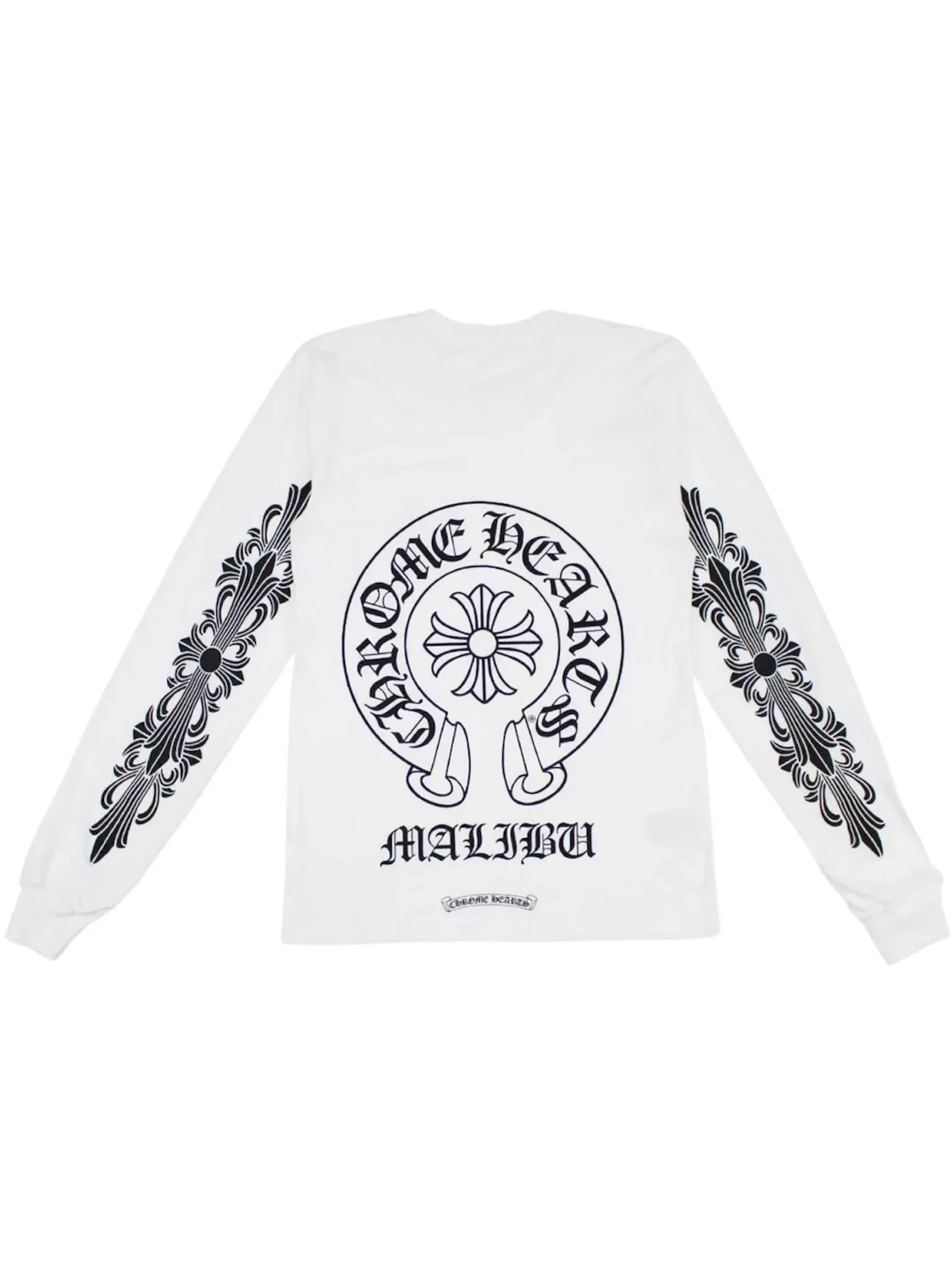 Мужская футболка с длинным рукавом Chrome Hearts Malibu Exclusive — изображение 1 из 2, белый