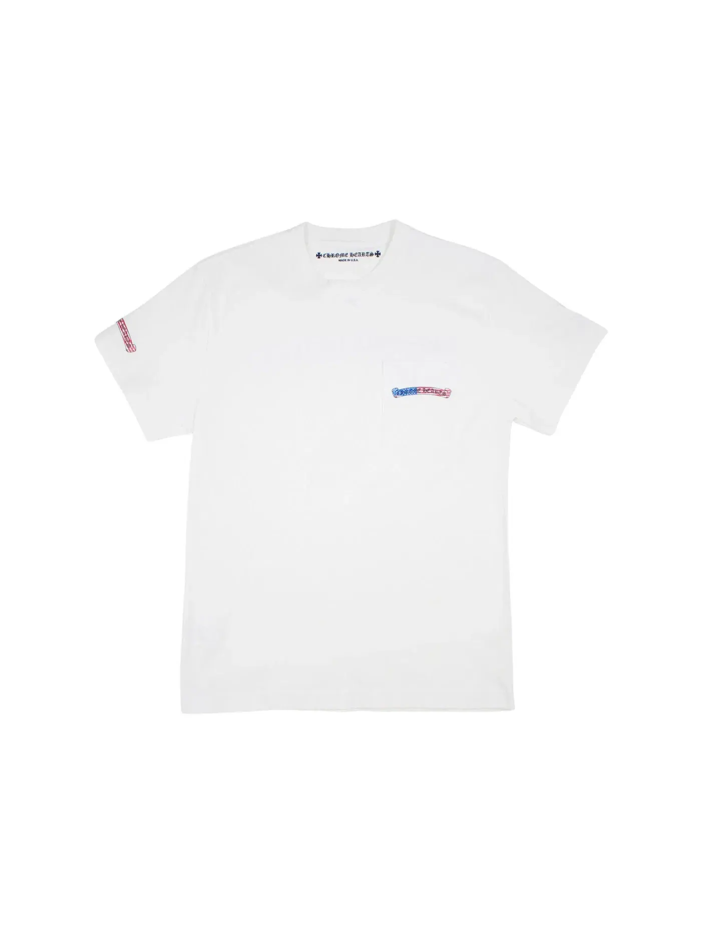 Мужская футболка с принтом Chrome Hearts Matty Boy America T-shirt — изображение 2 из 2, белый