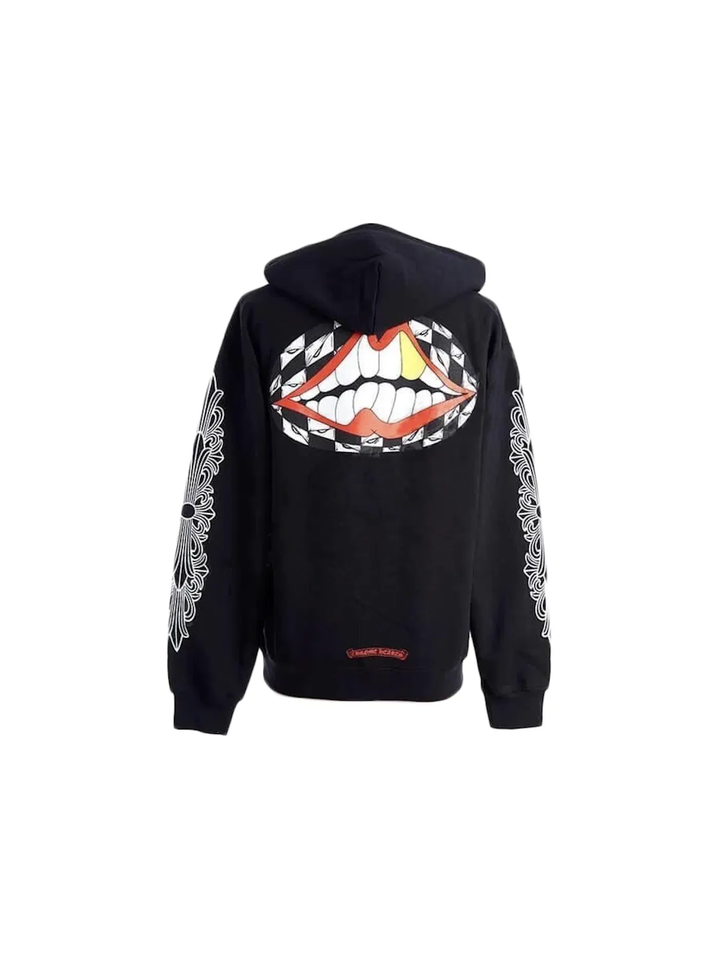 Мужской худи с принтом Chrome Hearts Matty Boy Flower Chomper — изображение 1 из 2, черный